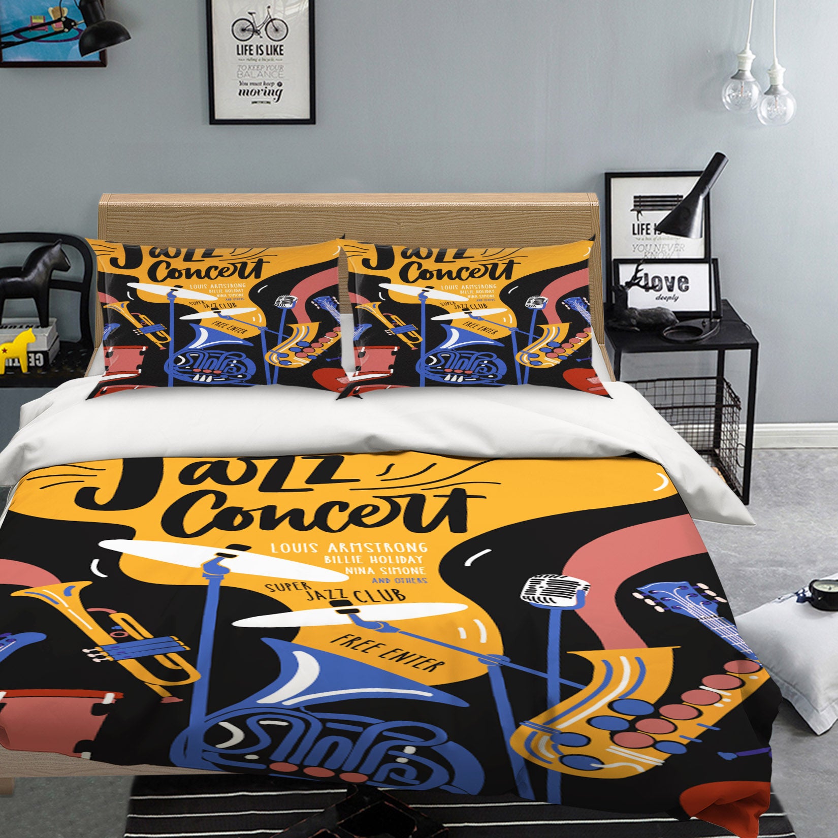 3D Musical Instrument 14223 Bed Pillowcases Quilt