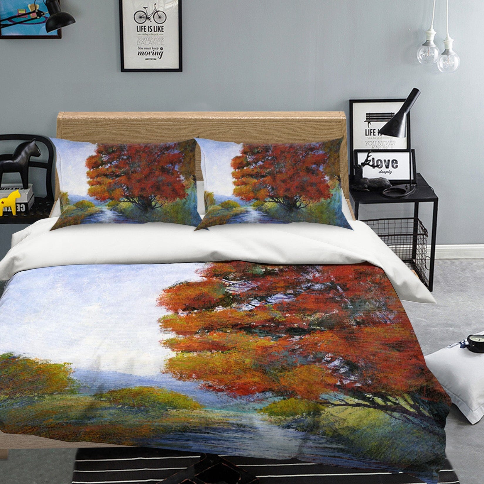 3D Maple River 1015 Michael Tienhaara Bedding Bed Pillowcases Quilt Quiet Covers AJ Creativity Home