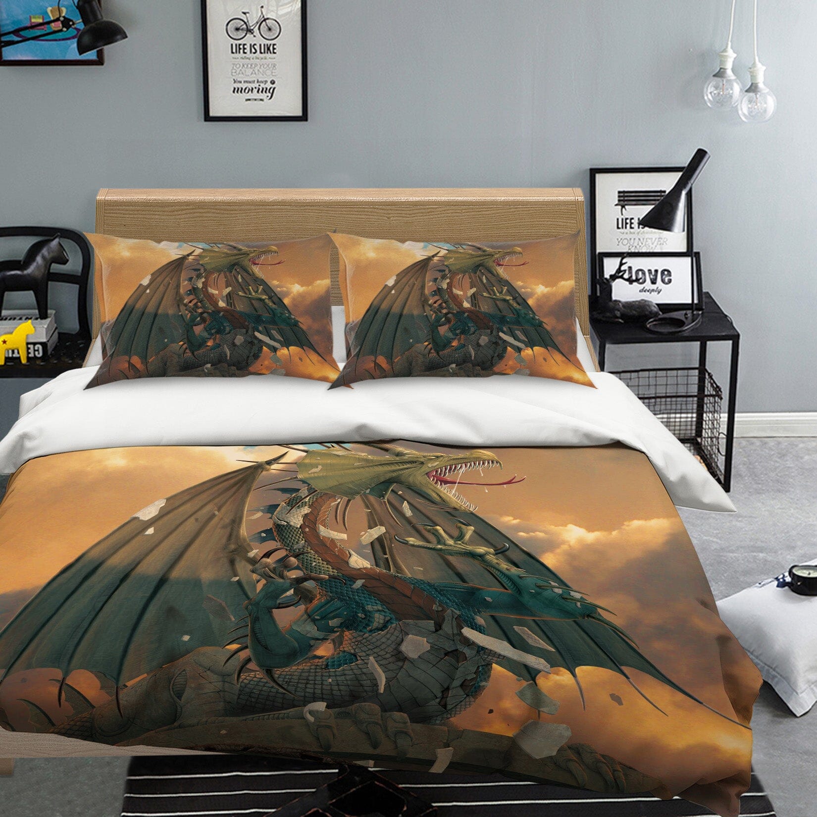 3D The Awakening 086 Bed Pillowcases Quilt Exclusive Designer Vincent Quiet Covers AJ Creativity Home