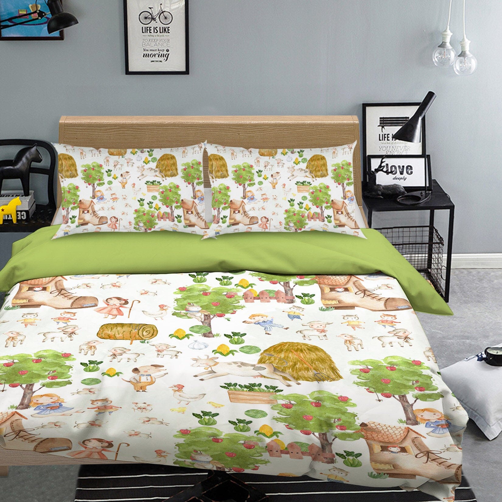 3D Cartoon Sheep 191 Uta Naumann Bedding Bed Pillowcases Quilt Quiet Covers AJ Creativity Home