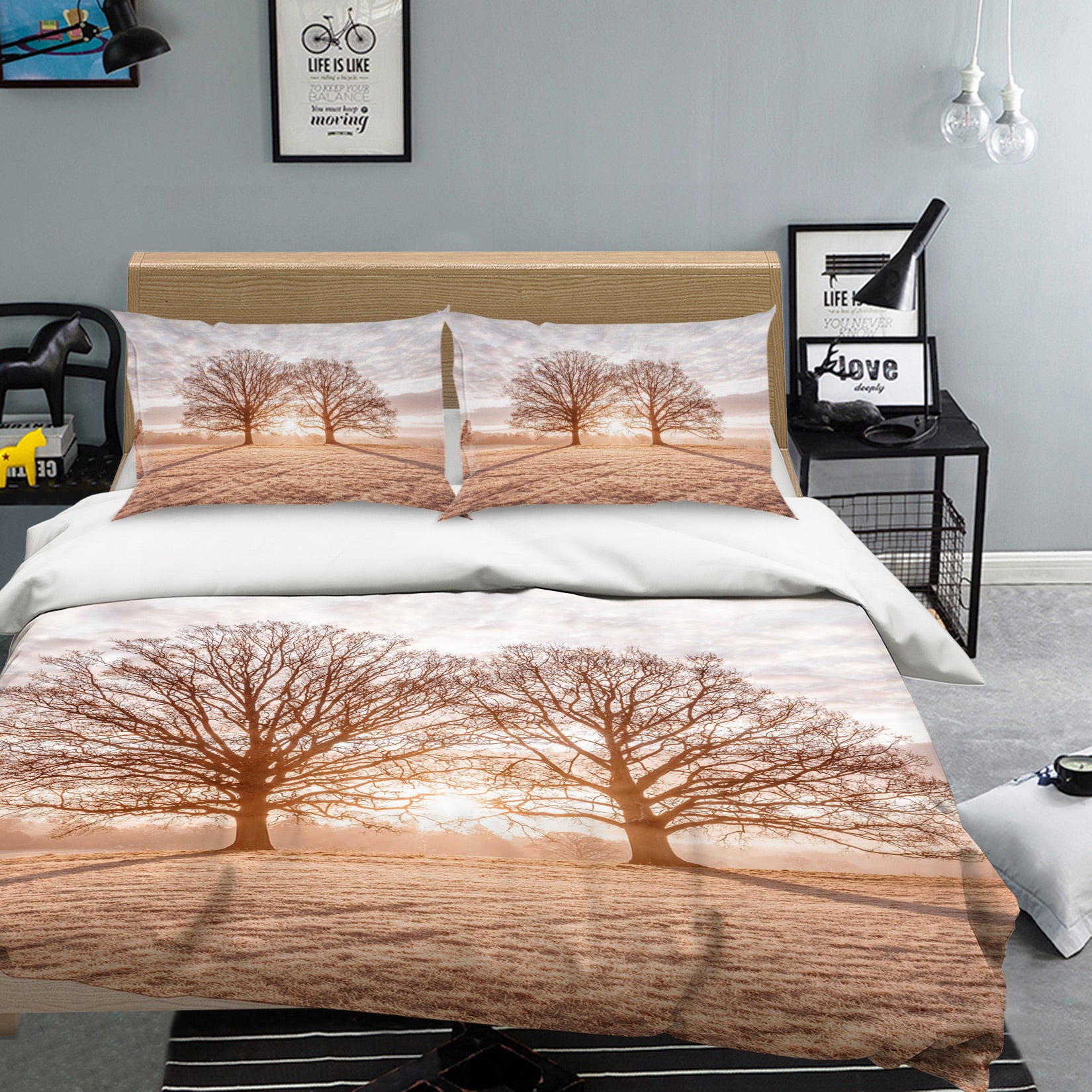 3D Tree Shadow 1085 Assaf Frank Bedding Bed Pillowcases Quilt