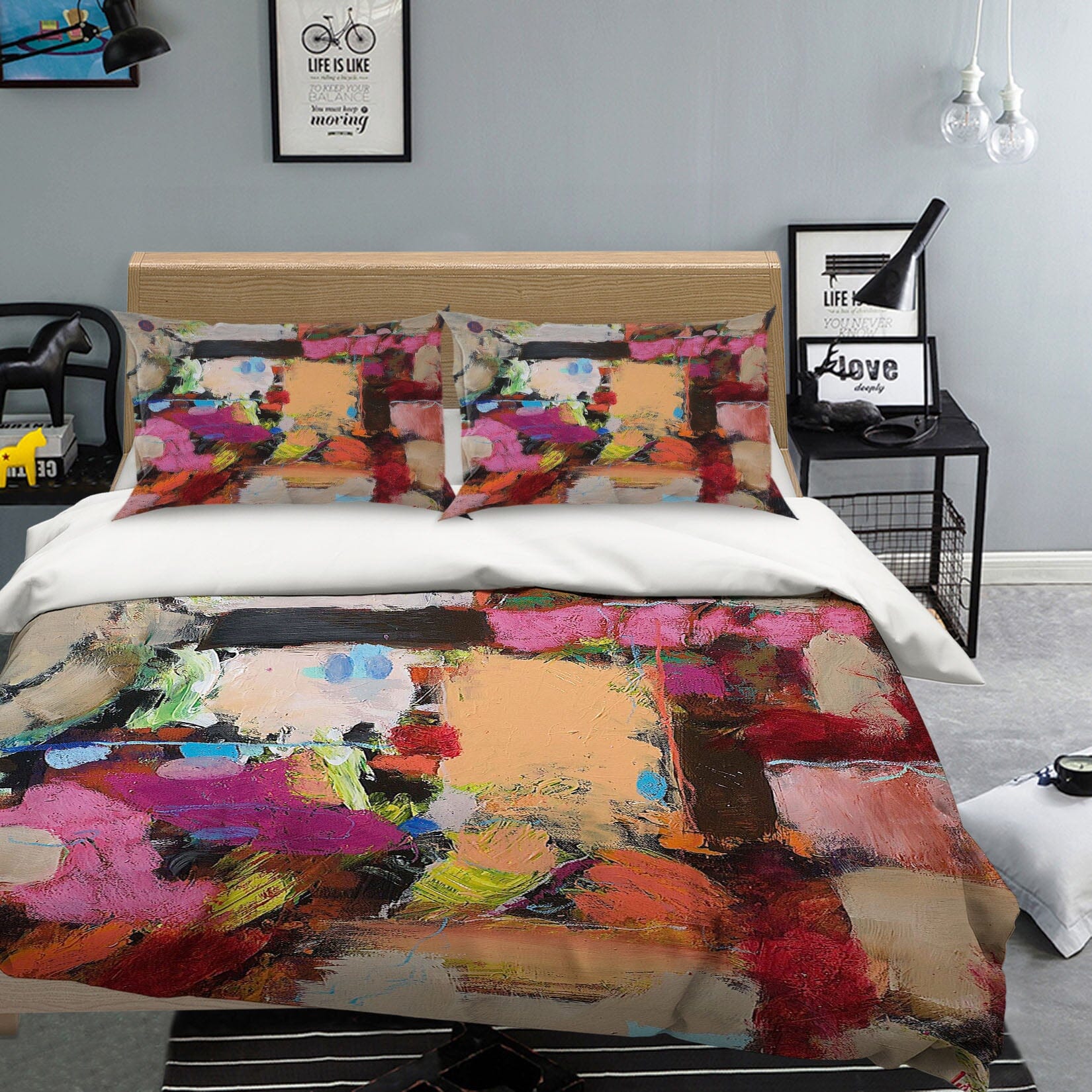 3D Color Smear 1023 Allan P. Friedlander Bedding Bed Pillowcases Quilt Quiet Covers AJ Creativity Home
