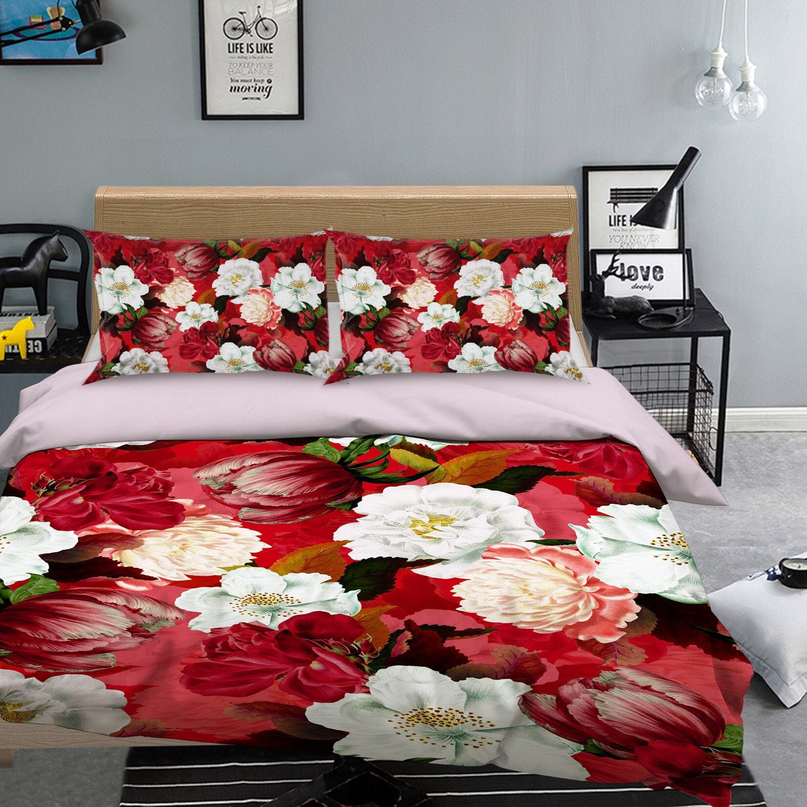 3D White Flower Bloom 164 Uta Naumann Bedding Bed Pillowcases Quilt Quiet Covers AJ Creativity Home