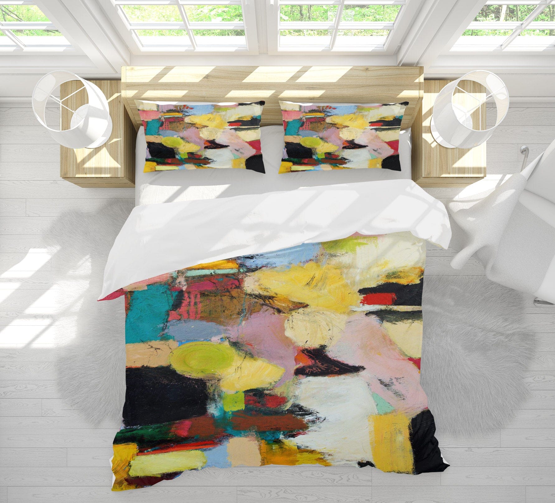 3D Smear Oil Painting 1087 Allan P. Friedlander Bedding Bed Pillowcases Quilt Quiet Covers AJ Creativity Home