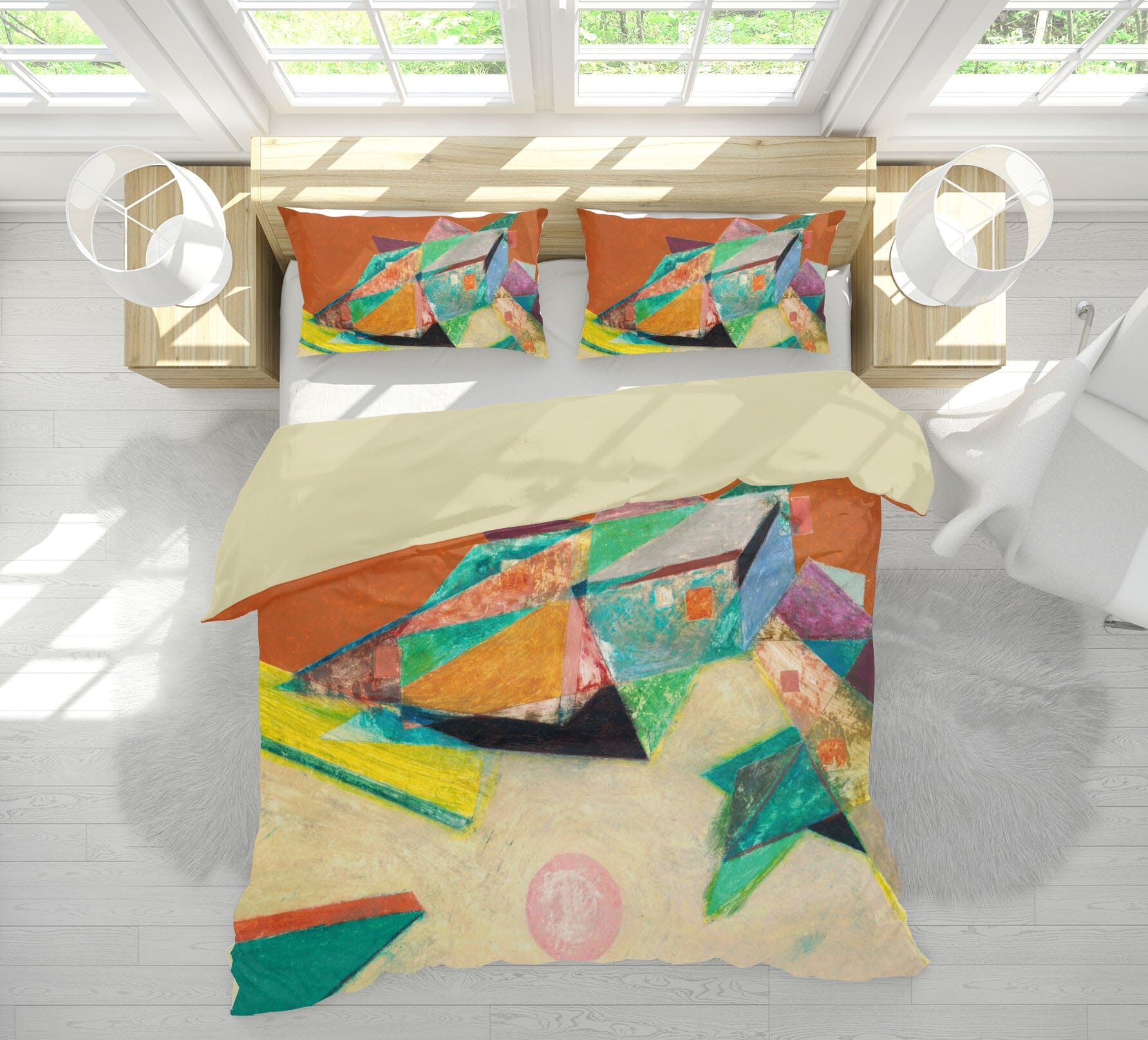3D Origami Frog 116 Allan P. Friedlander Bedding Bed Pillowcases Quilt Quiet Covers AJ Creativity Home