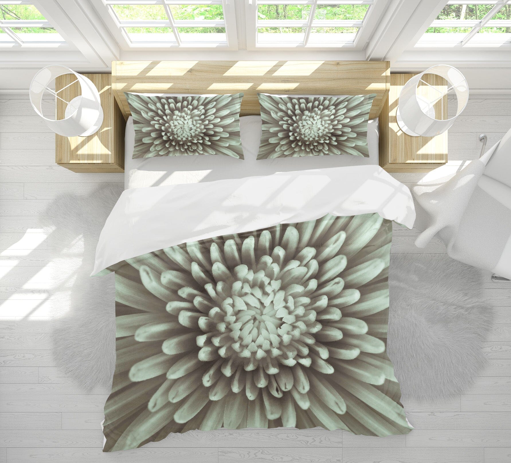 3D White Daisy 2001 Assaf Frank Bedding Bed Pillowcases Quilt Quiet Covers AJ Creativity Home