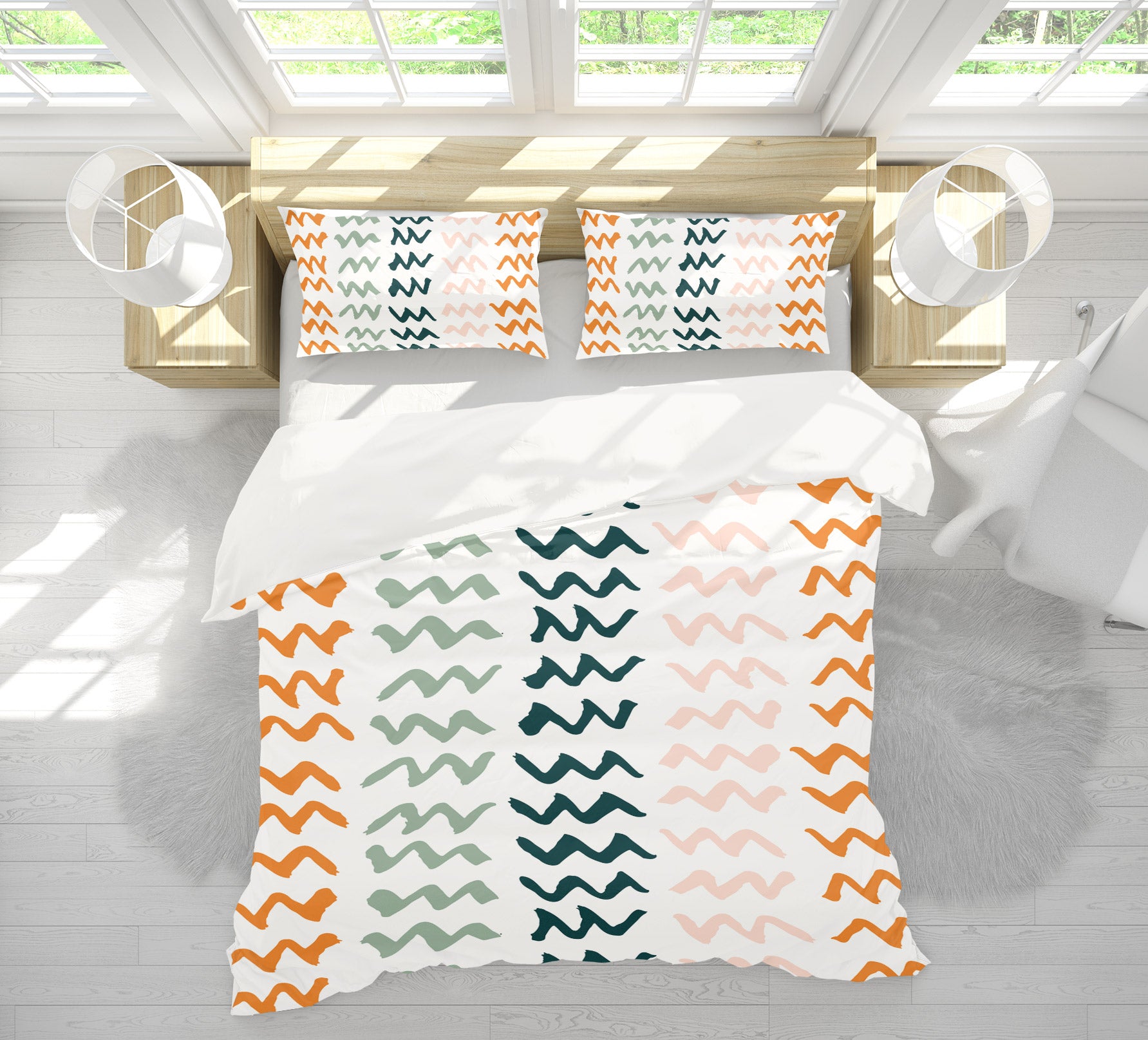 3D Colorful Curve 109161 Kashmira Jayaprakash Bedding Bed Pillowcases Quilt