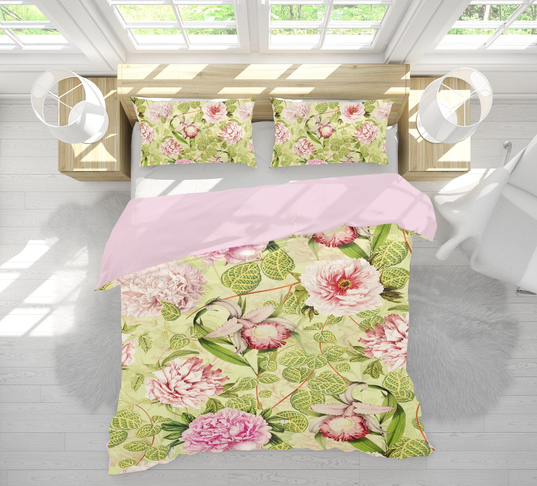 3D Flower Leaf Texture 184 Uta Naumann Bedding Bed Pillowcases Quilt Quiet Covers AJ Creativity Home
