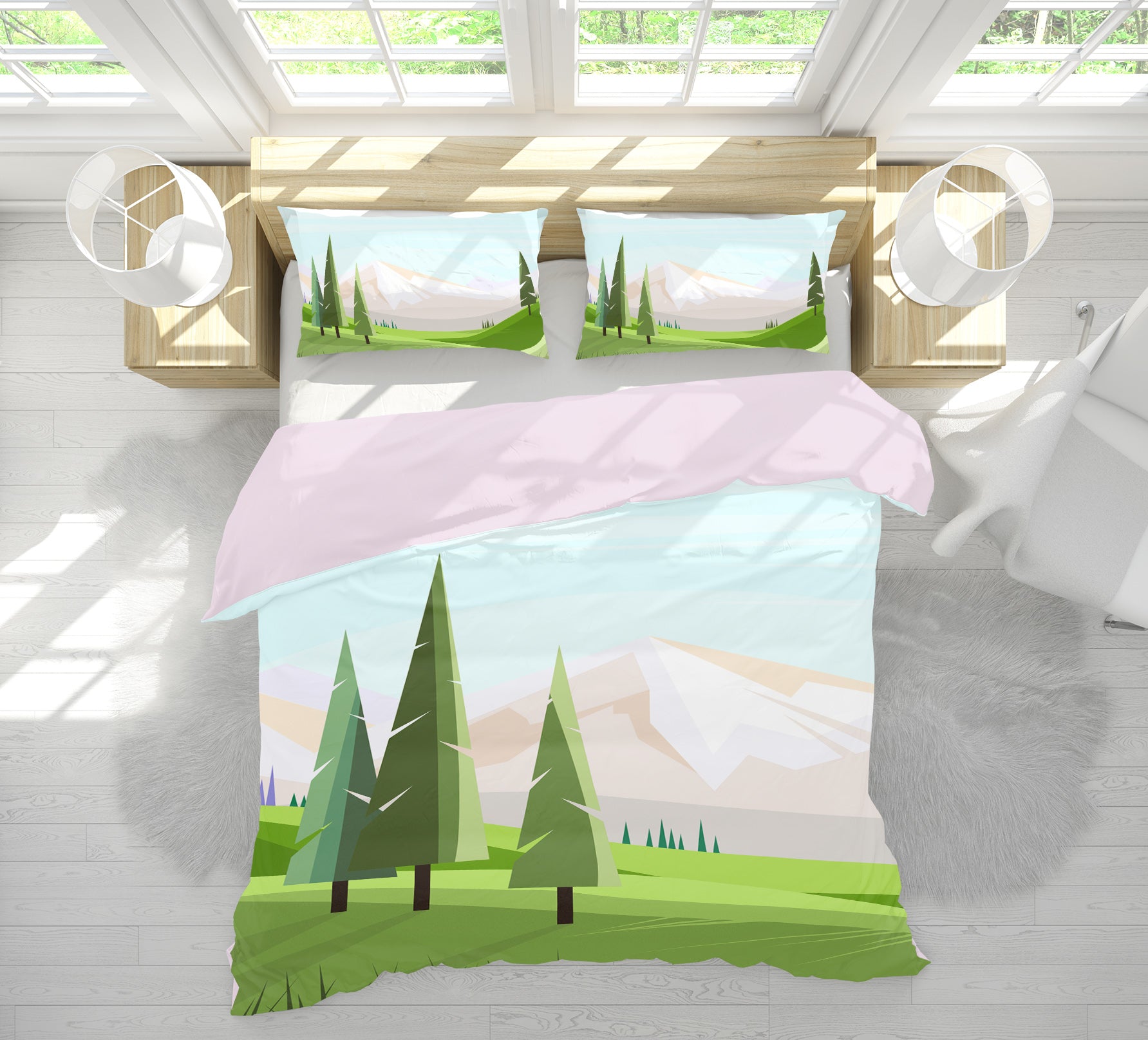 3D Tree 19154 Bed Pillowcases Quilt