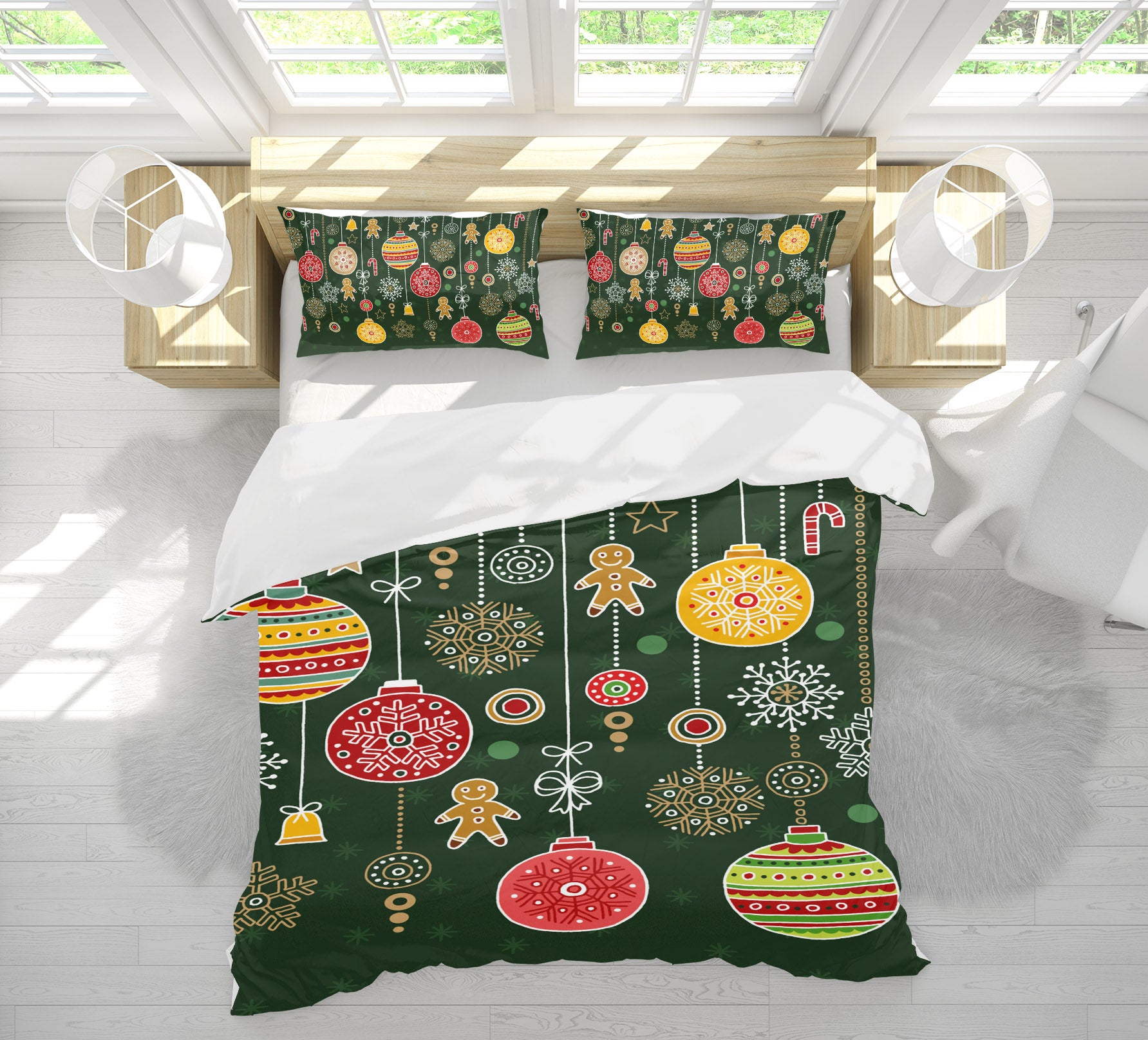 3D Ball Pendant 61047 Bed Pillowcases Quilt
