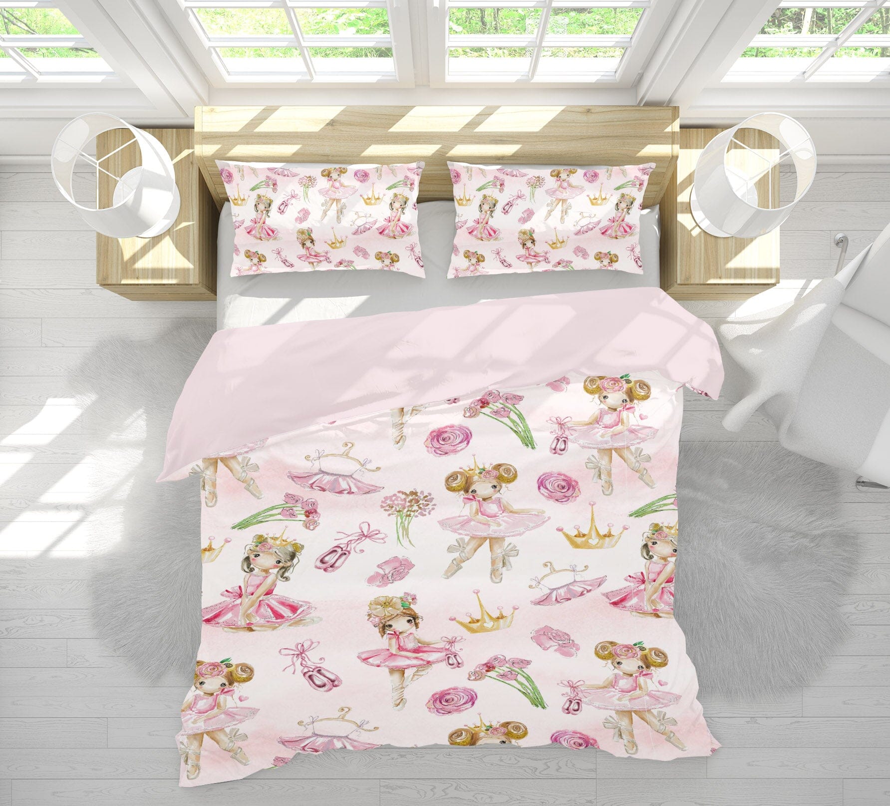 3D Pink Ballet Skirt 216 Uta Naumann Bedding Bed Pillowcases Quilt Quiet Covers AJ Creativity Home