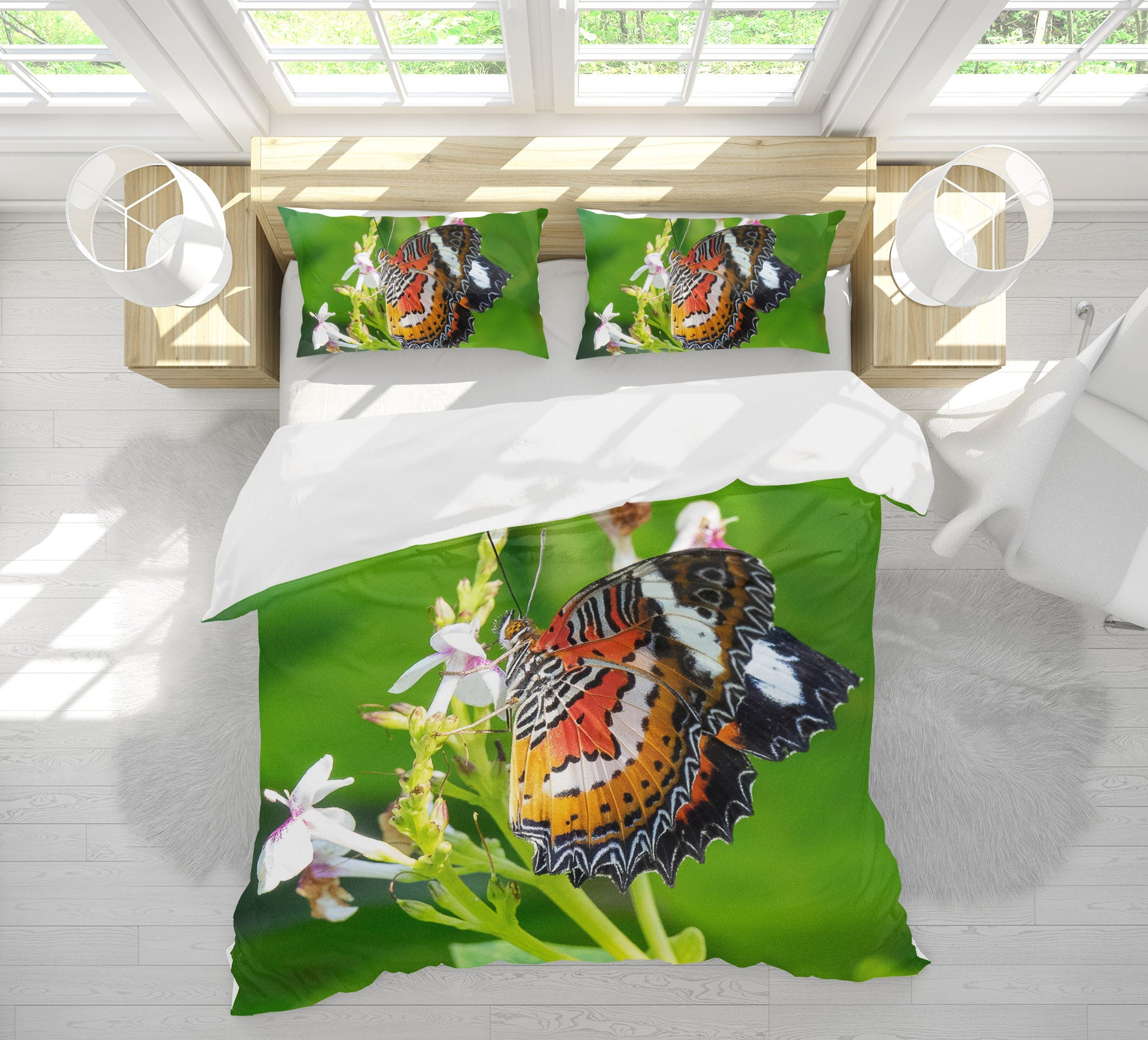3D Butterfly 63183 Bed Pillowcases Quilt