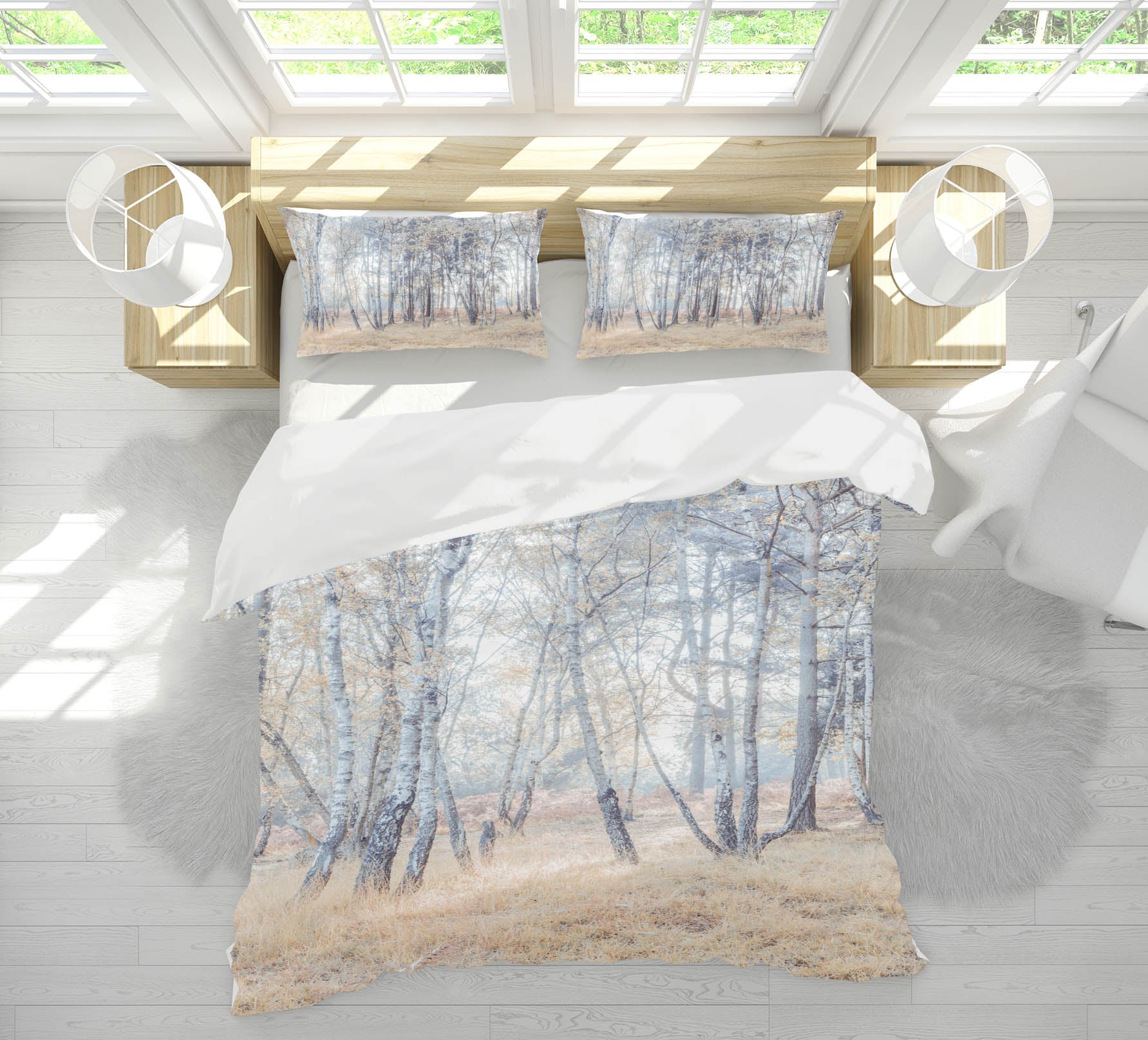 3D Yellow Grassland 7211 Assaf Frank Bedding Bed Pillowcases Quilt Cover Duvet Cover