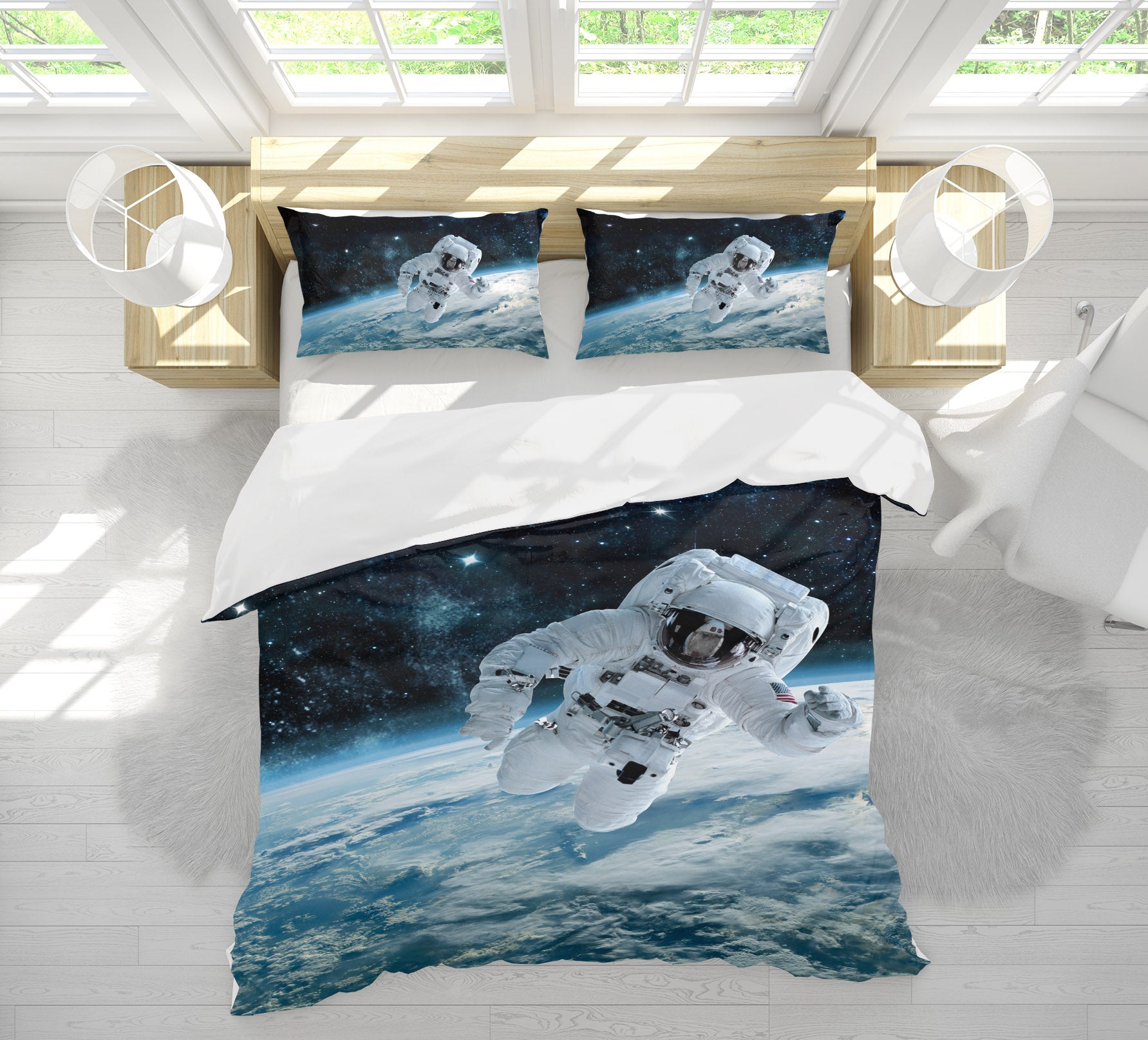 3D Planet Astronaut 60166 Bed Pillowcases Quilt