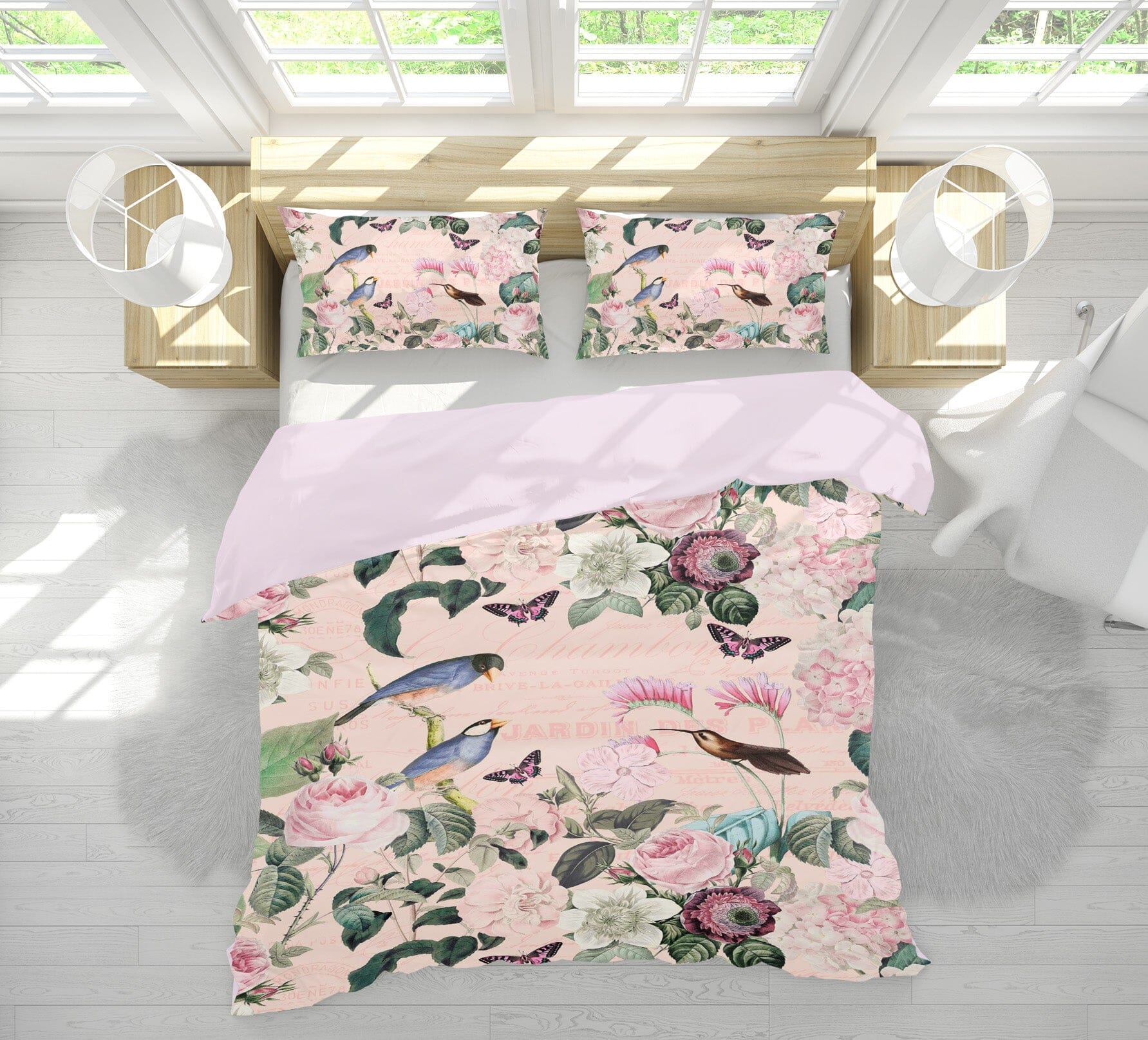 3D Flowers Leaves 118 Andrea haase Bedding Bed Pillowcases Quilt Quiet Covers AJ Creativity Home
