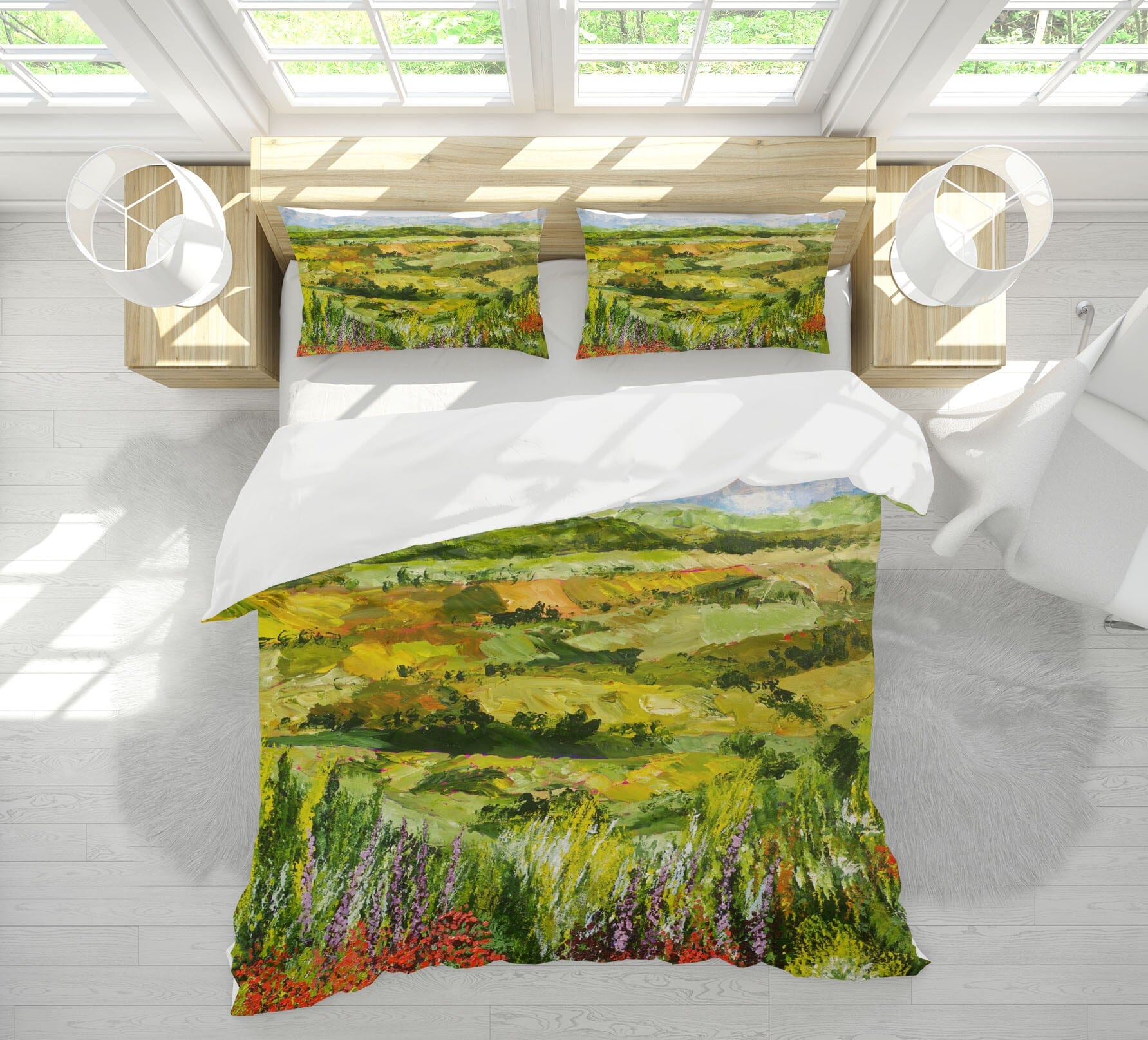 3D Flower Gate 1029 Allan P. Friedlander Bedding Bed Pillowcases Quilt Quiet Covers AJ Creativity Home