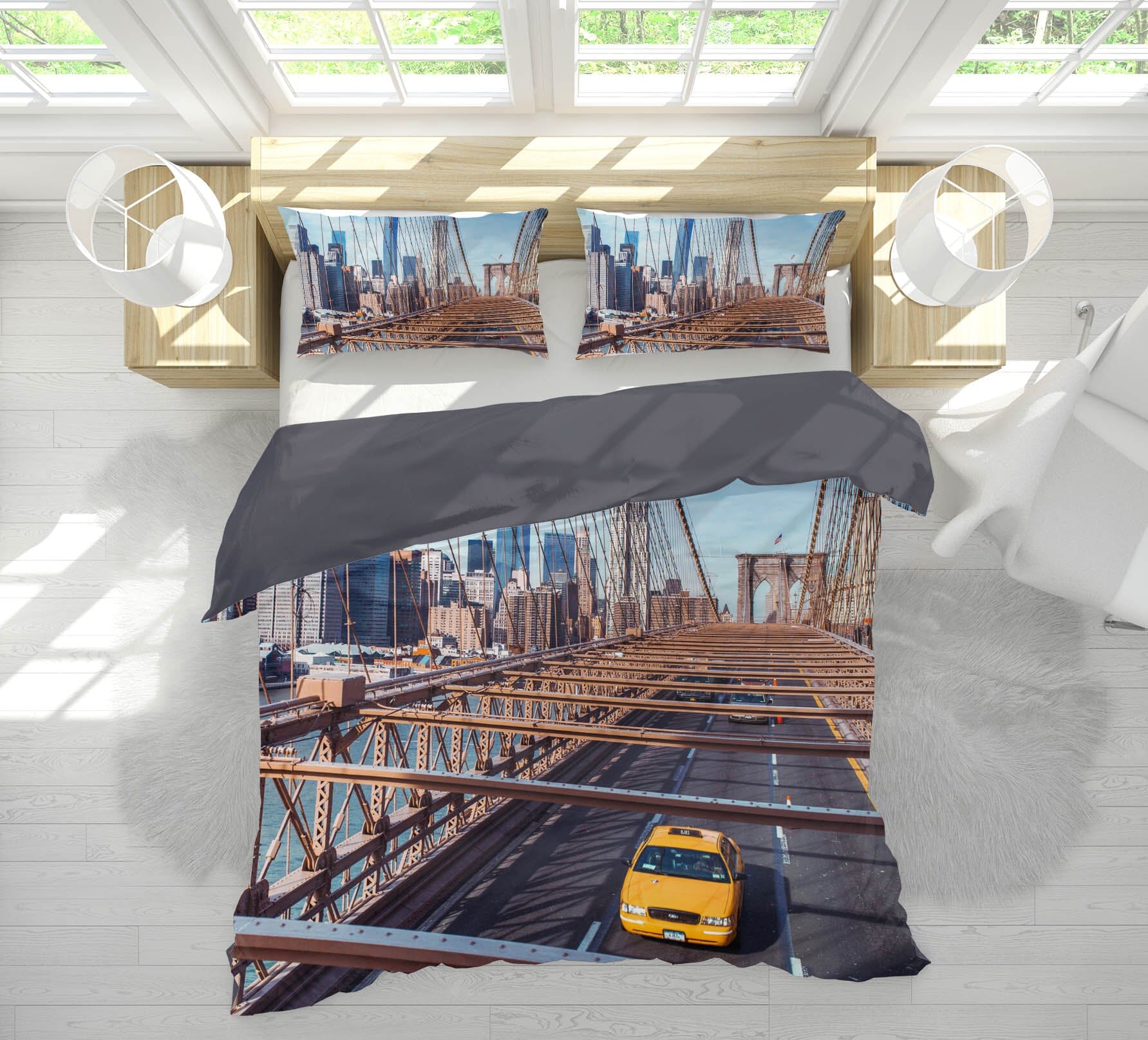 3D Yellow Car 1021 Assaf Frank Bedding Bed Pillowcases Quilt Quiet Covers AJ Creativity Home