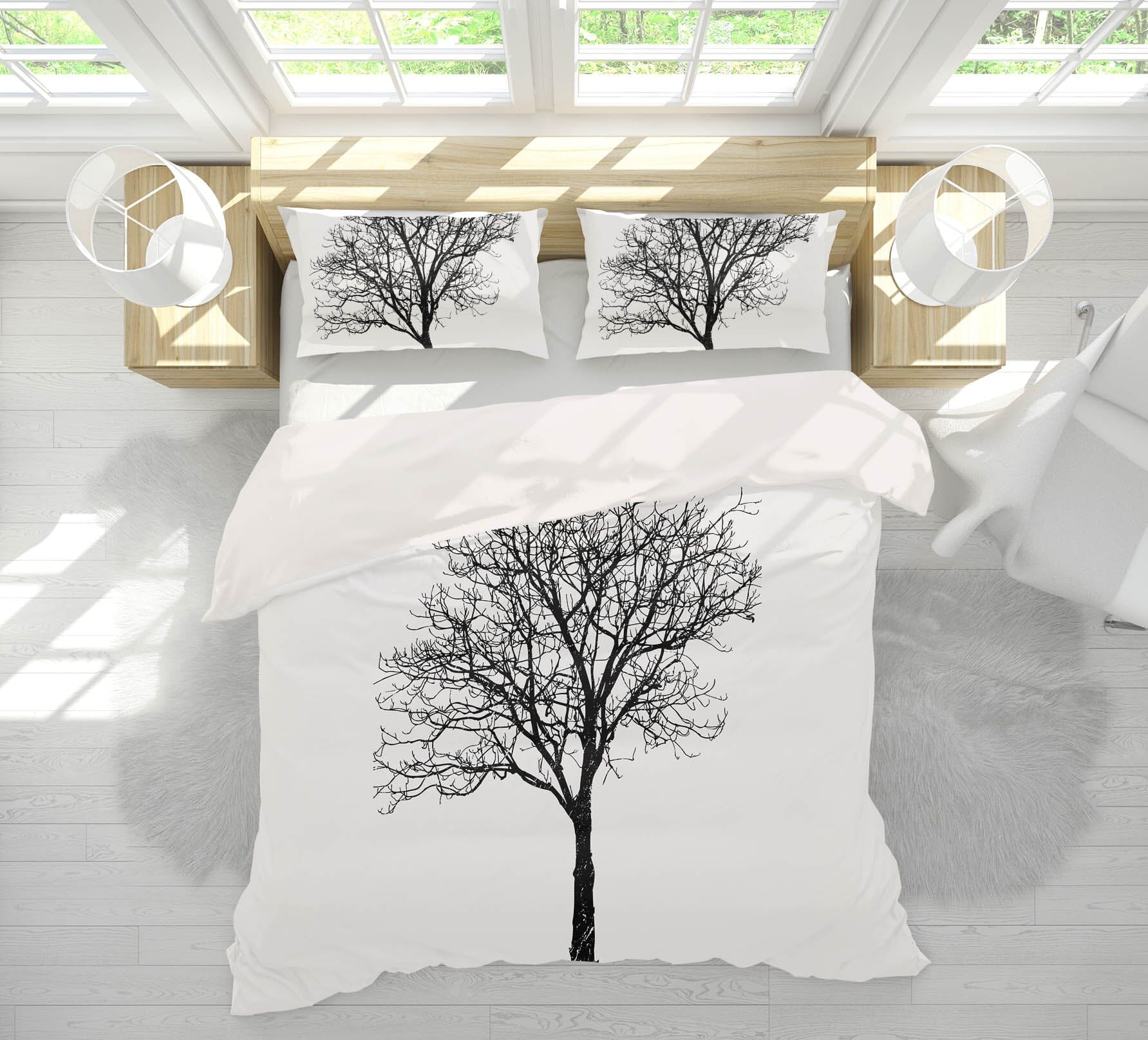 3D Black Birch 113 Boris Draschoff Bedding Bed Pillowcases Quilt Quiet Covers AJ Creativity Home