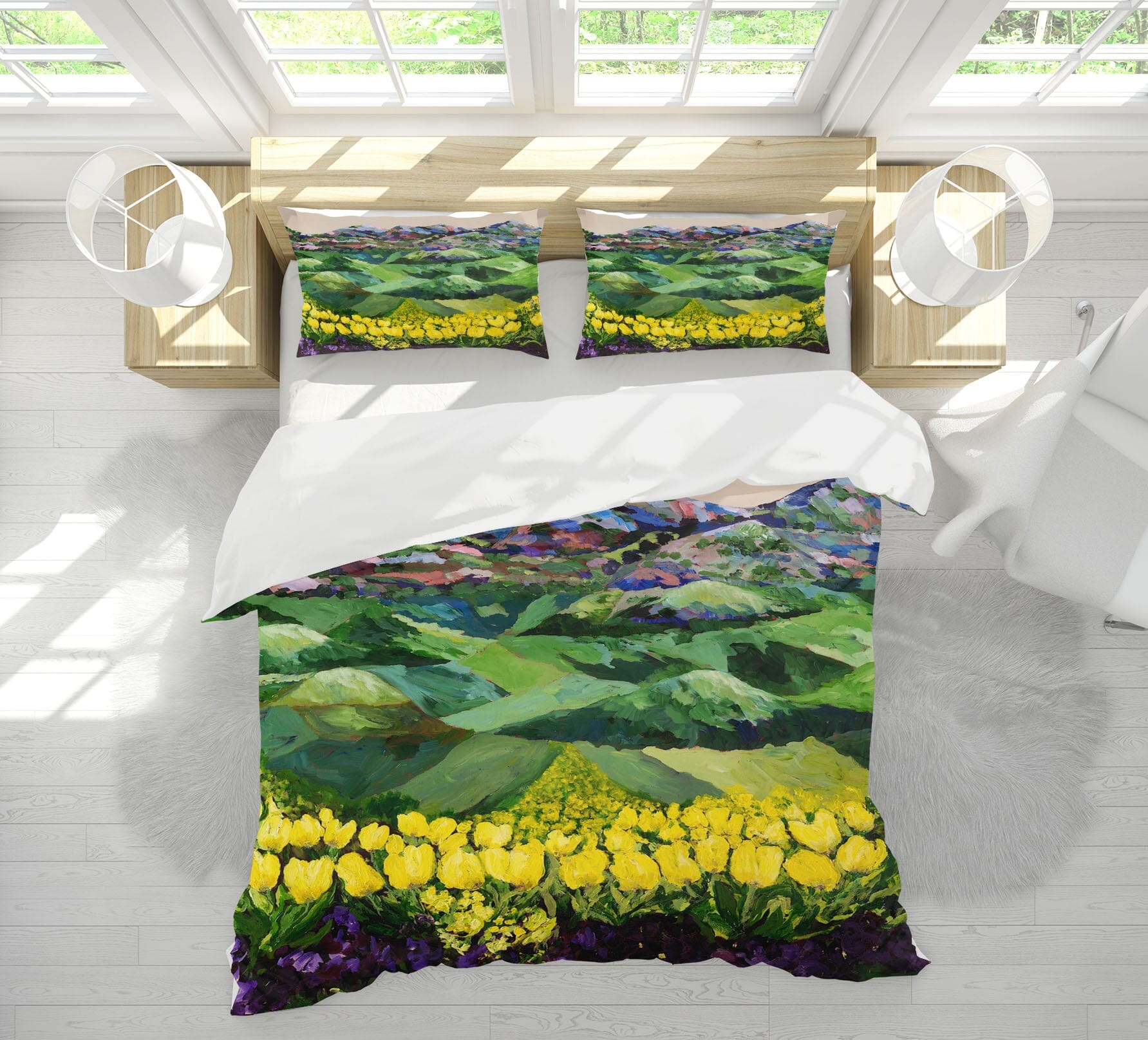 3D Yellow Hanada 1020 Allan P. Friedlander Bedding Bed Pillowcases Quilt Quiet Covers AJ Creativity Home