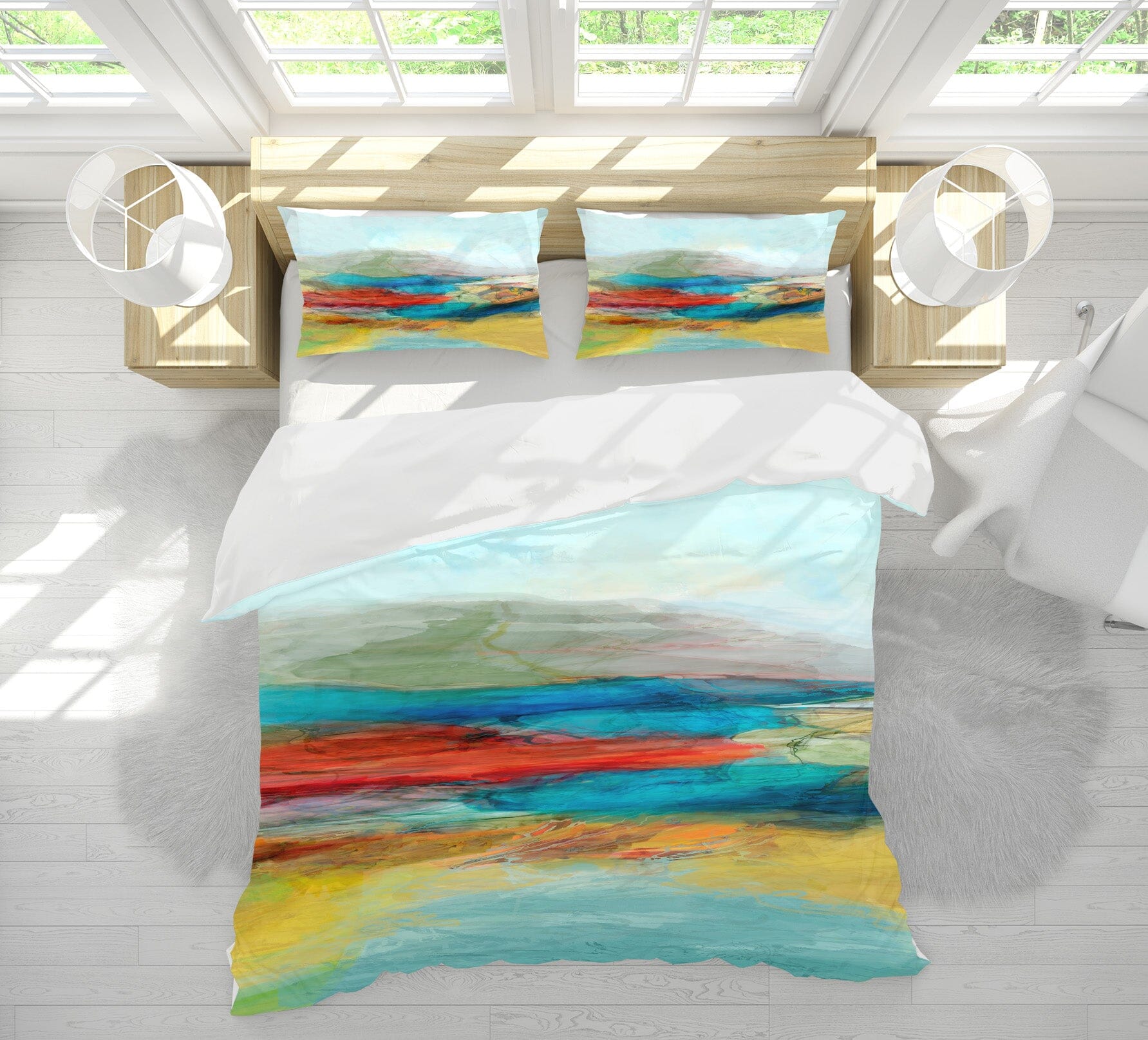 3D Yellow River 1052 Michael Tienhaara Bedding Bed Pillowcases Quilt Quiet Covers AJ Creativity Home