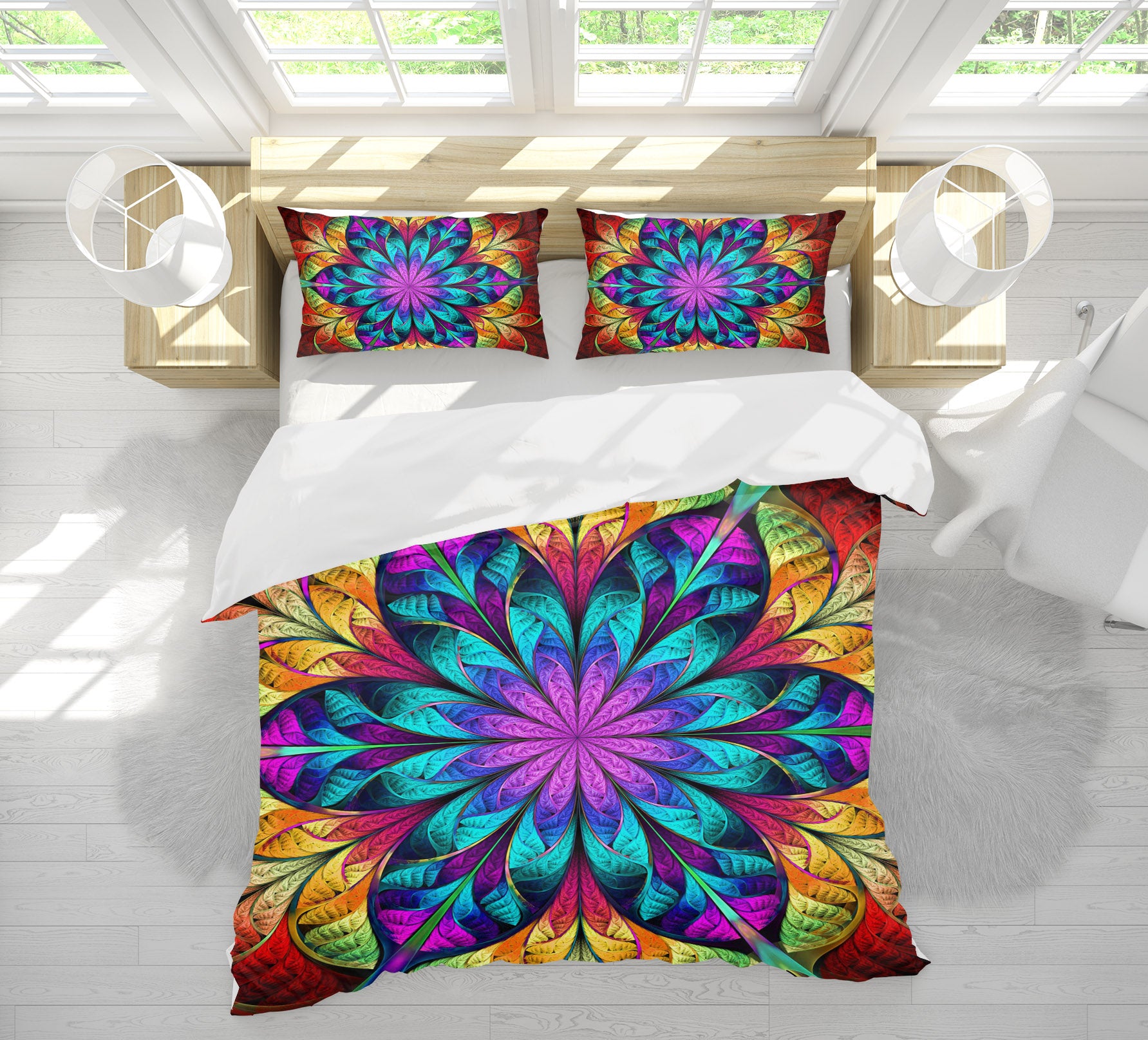 3D Pattern 60156 Bed Pillowcases Quilt