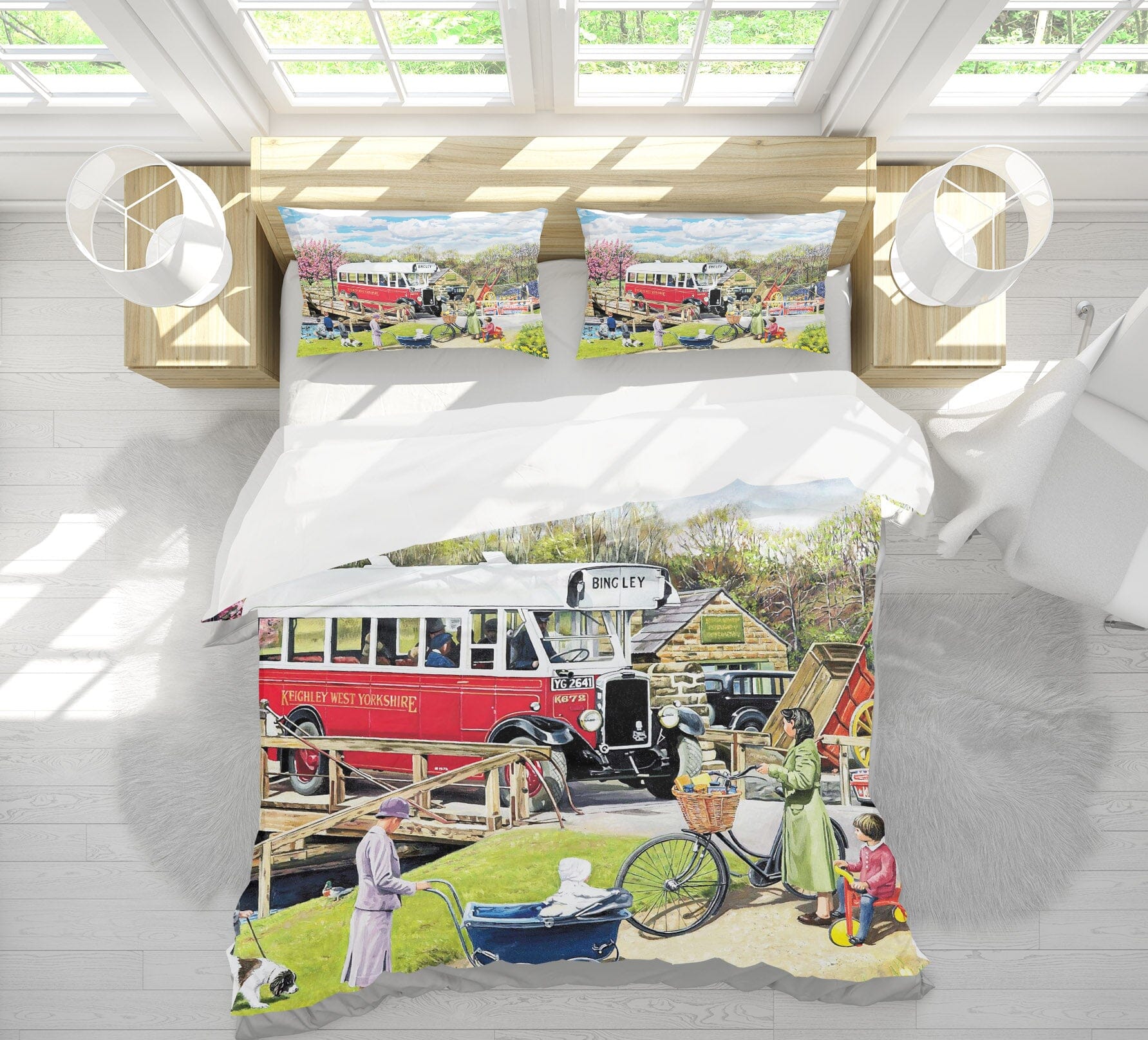 3D The Old Swing Bridge 2063 Trevor Mitchell bedding Bed Pillowcases Quilt Quiet Covers AJ Creativity Home