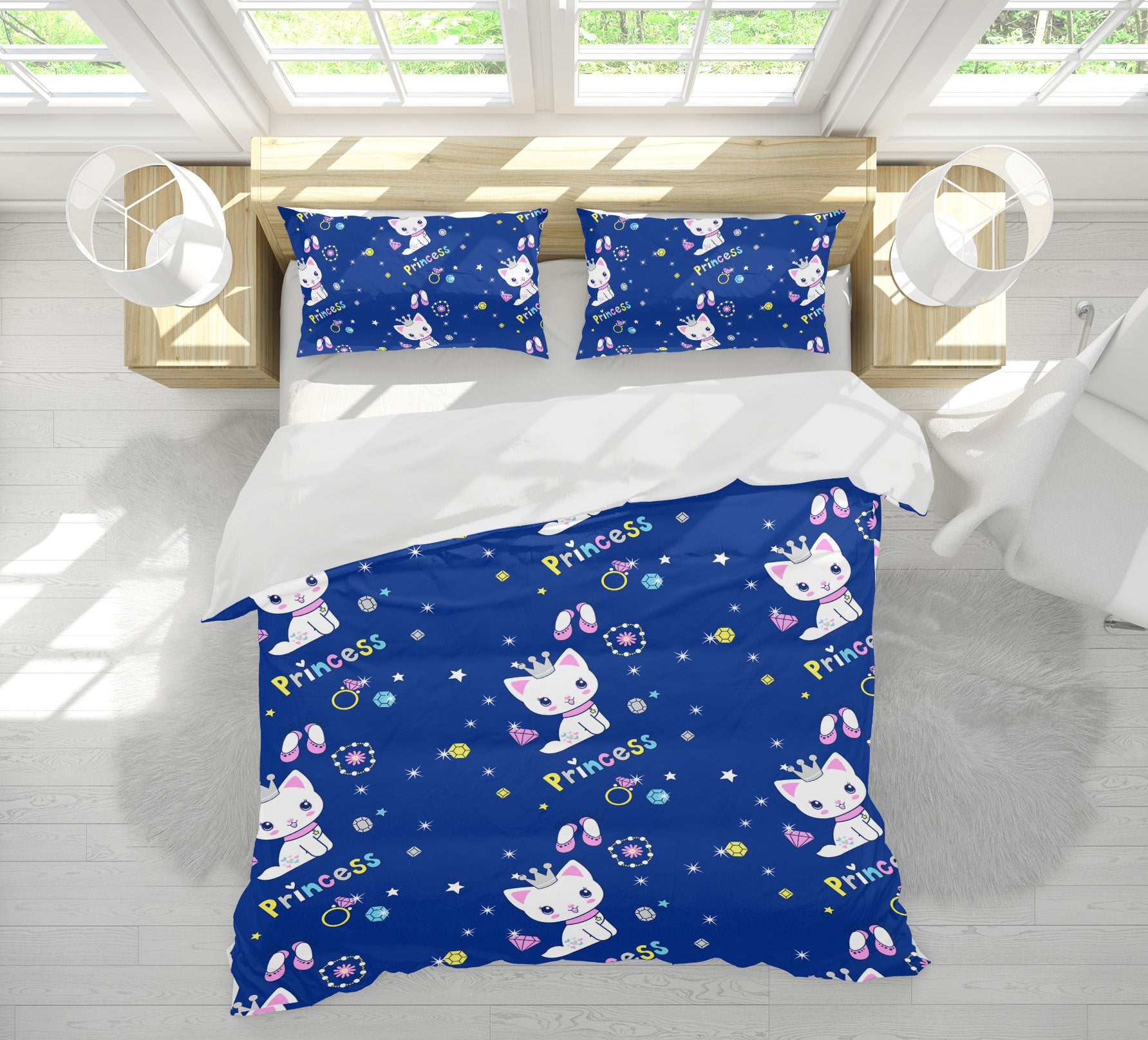 3D Cat Pattern 61100 Bed Pillowcases Quilt