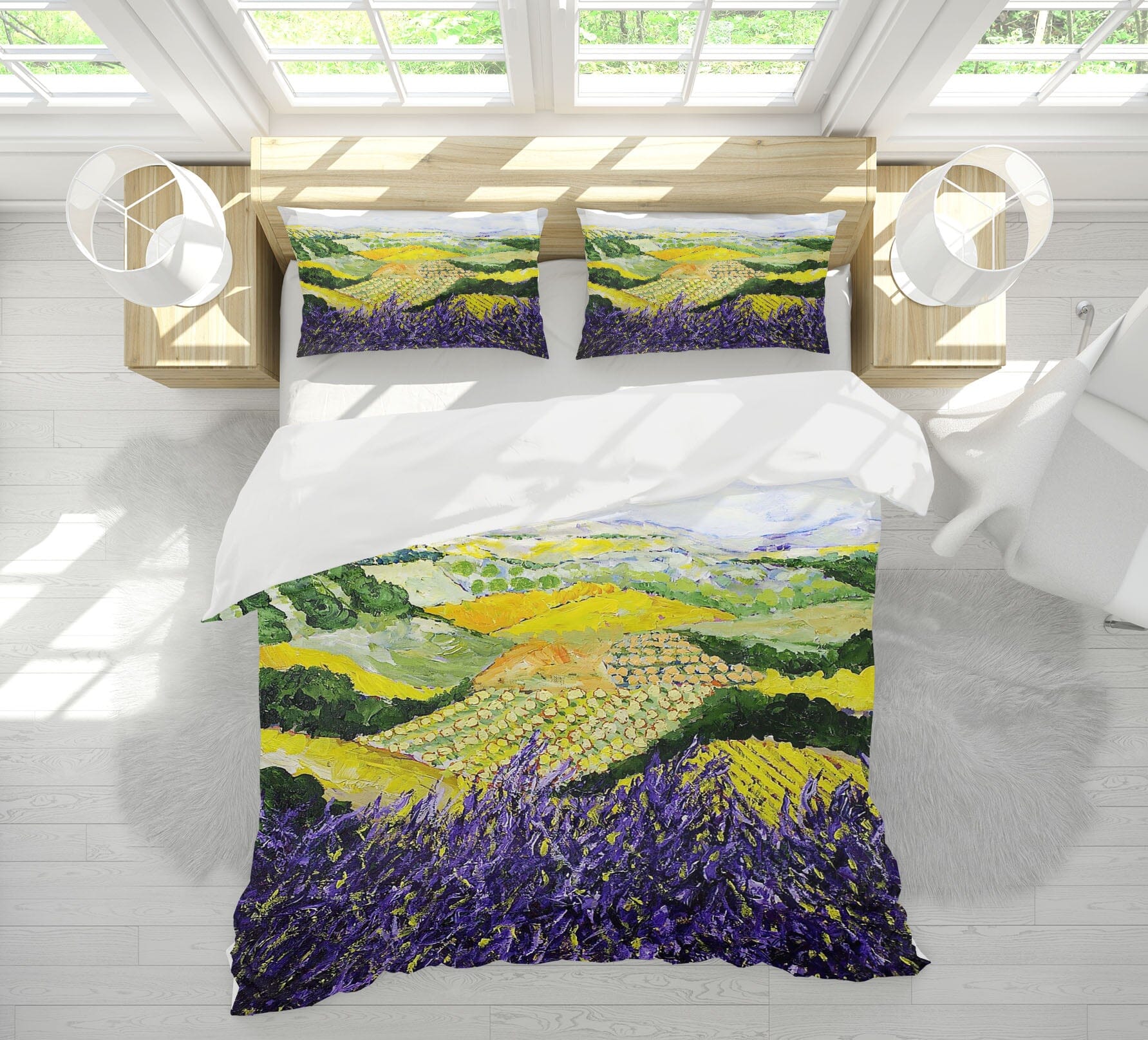 3D Violet Spring 1001 Allan P. Friedlander Bedding Bed Pillowcases Quilt Quiet Covers AJ Creativity Home