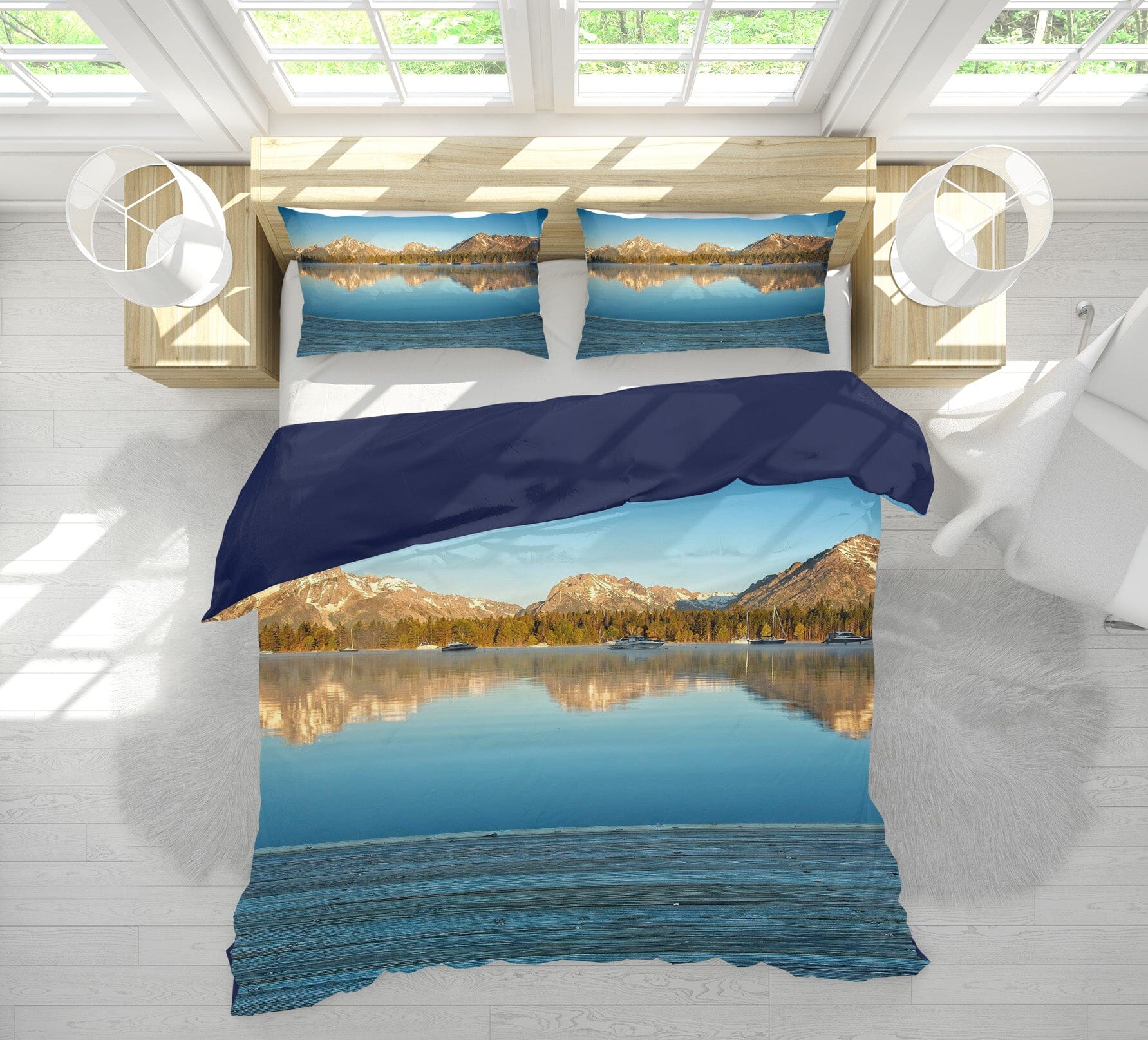 3D Clear Lake 2107 Kathy Barefield Bedding Bed Pillowcases Quilt Quiet Covers AJ Creativity Home