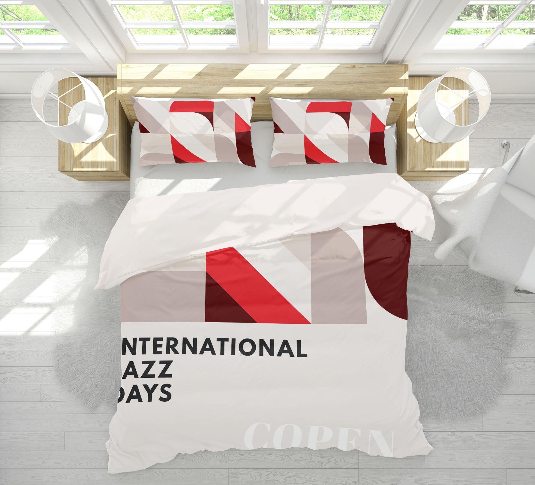 3D Red Triangle 160 Boris Draschoff Bedding Bed Pillowcases Quilt