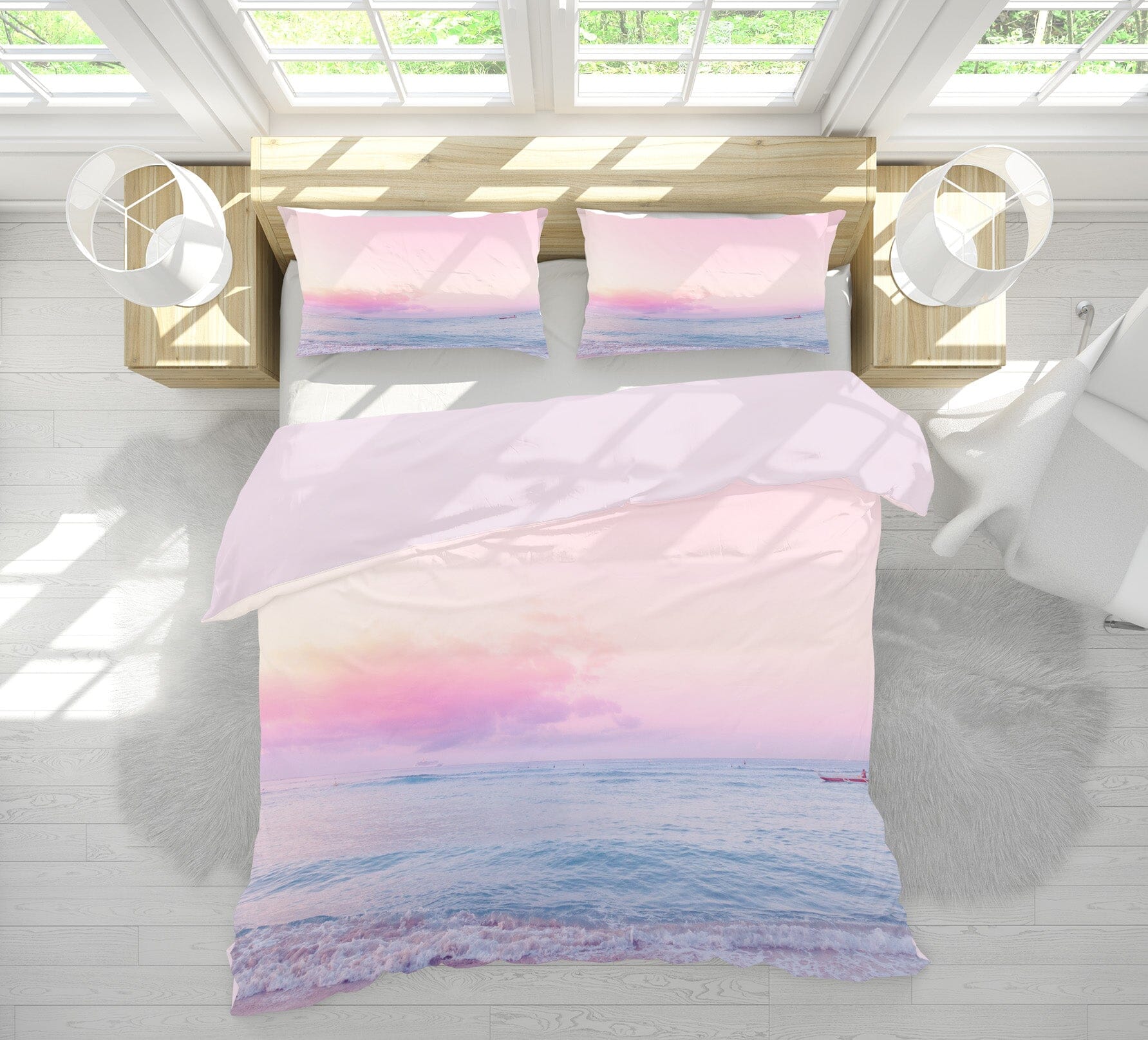3D Sea And Sky 2005 Noirblanc777 Bedding Bed Pillowcases Quilt Quiet Covers AJ Creativity Home