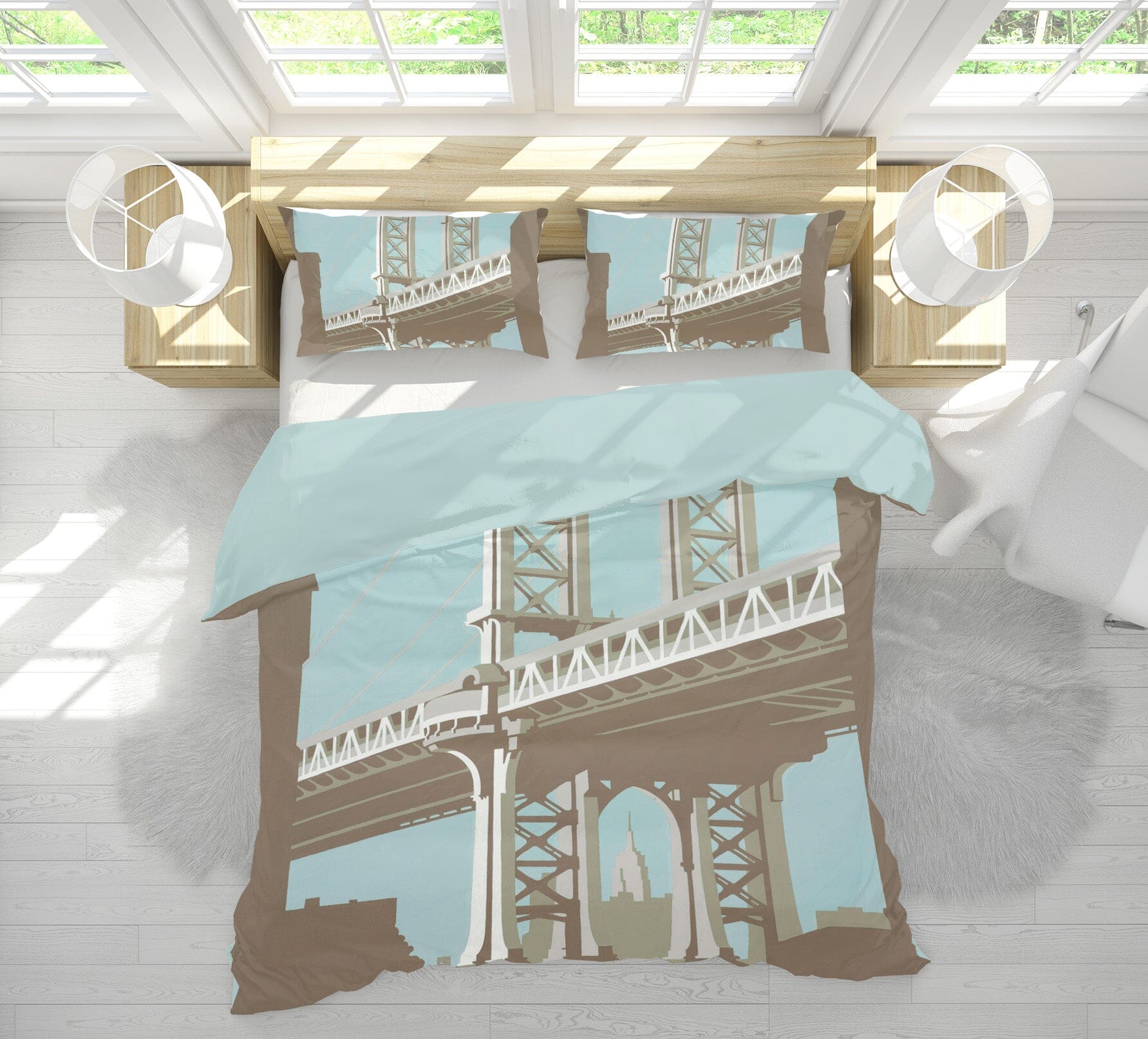 3D New York 2030 Steve Read Bedding Bed Pillowcases Quilt Quiet Covers AJ Creativity Home