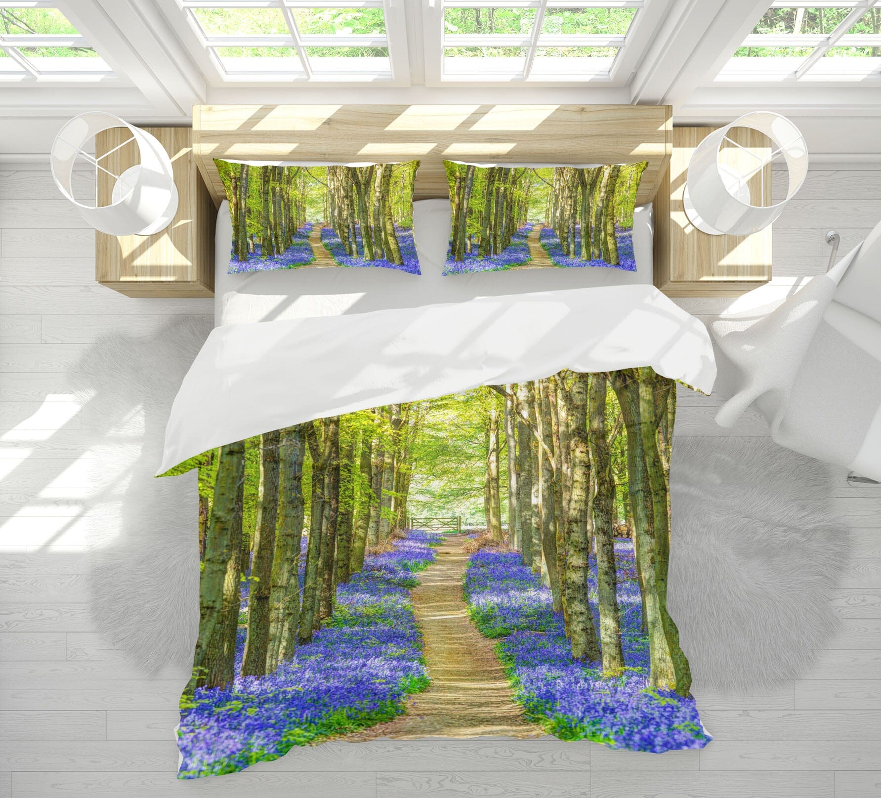 3D Tree Lined Road 2016 Assaf Frank Bedding Bed Pillowcases Quilt Quiet Covers AJ Creativity Home