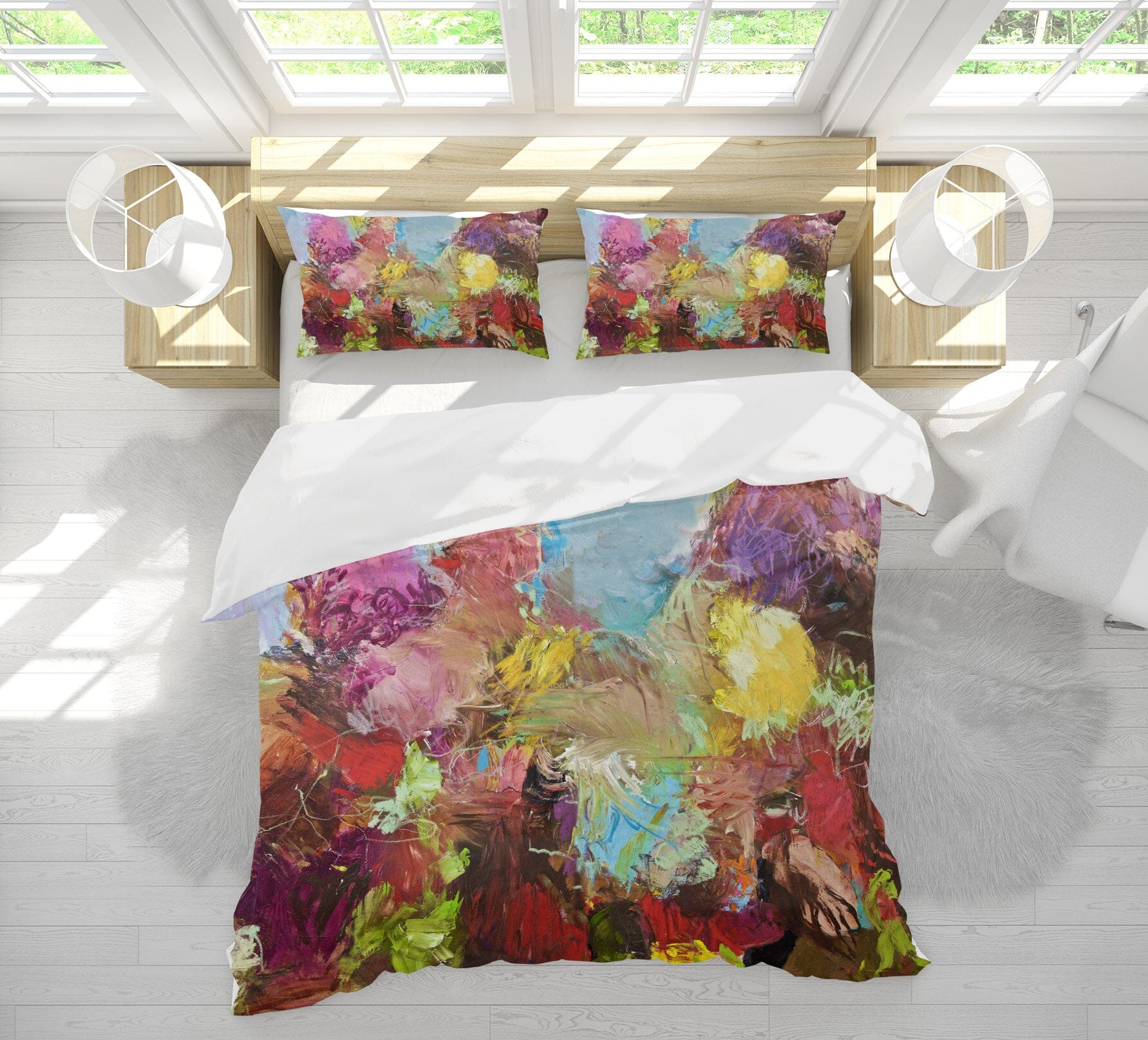 3D Red Oil Painting 1081 Allan P. Friedlander Bedding Bed Pillowcases Quilt Quiet Covers AJ Creativity Home