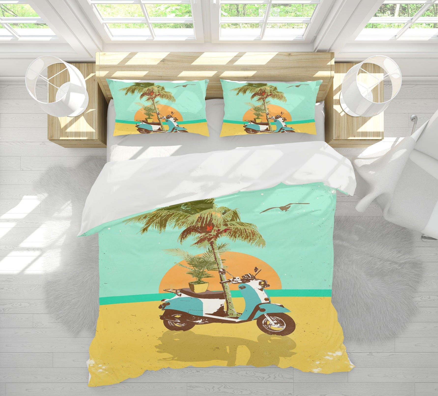 3D Beach Sunrise 2114 Showdeer Bedding Bed Pillowcases Quilt Quiet Covers AJ Creativity Home