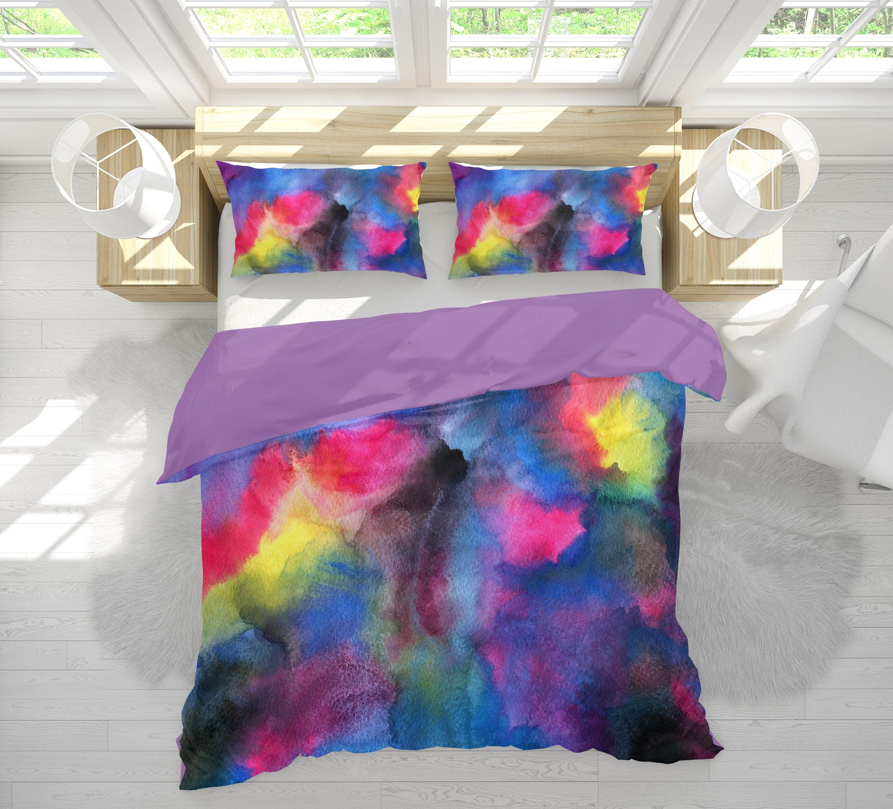 3D Colorful 15209 Bed Pillowcases Quilt