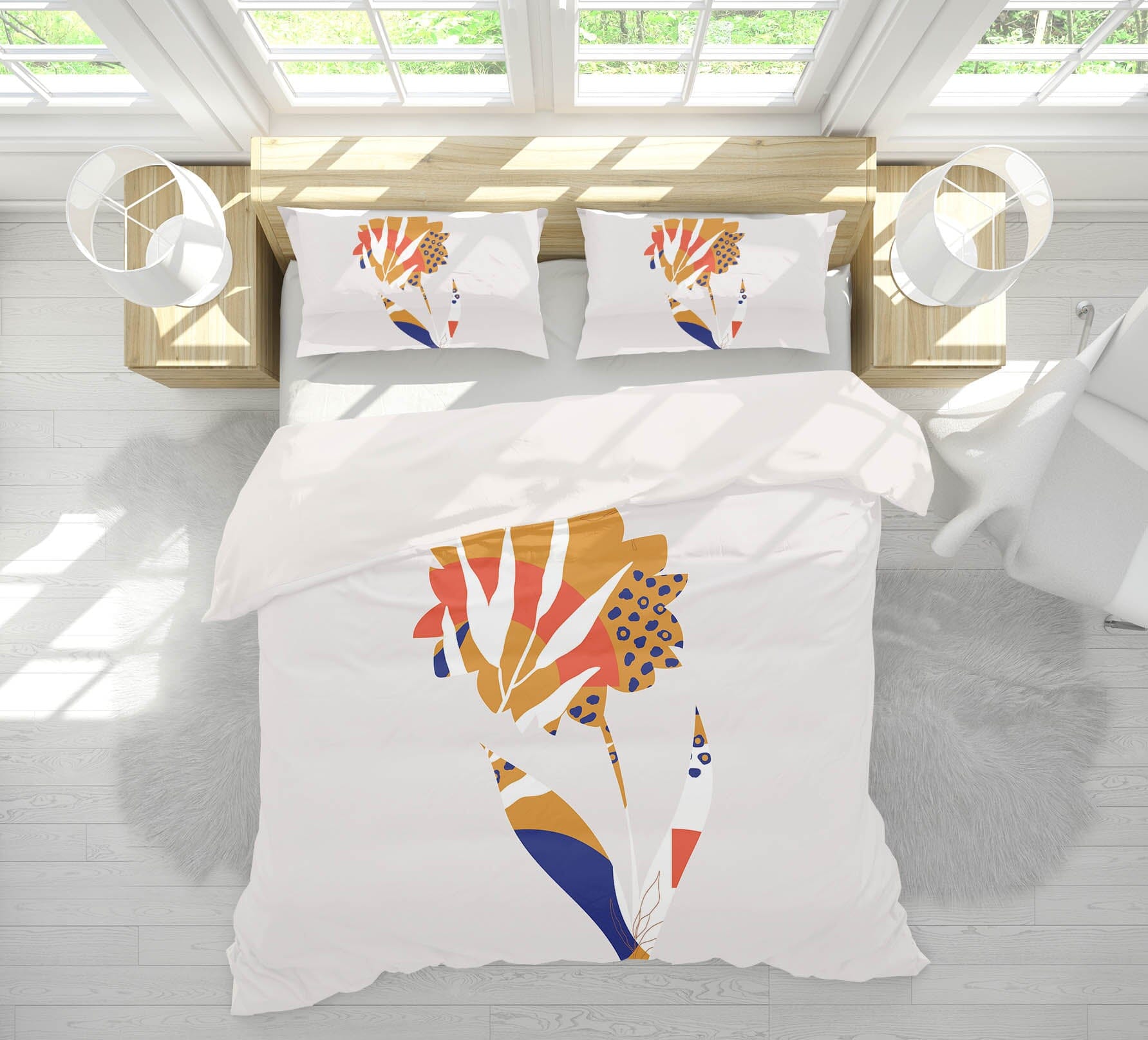 3D Flower Shape 205 Boris Draschoff Bedding Bed Pillowcases Quilt Quiet Covers AJ Creativity Home