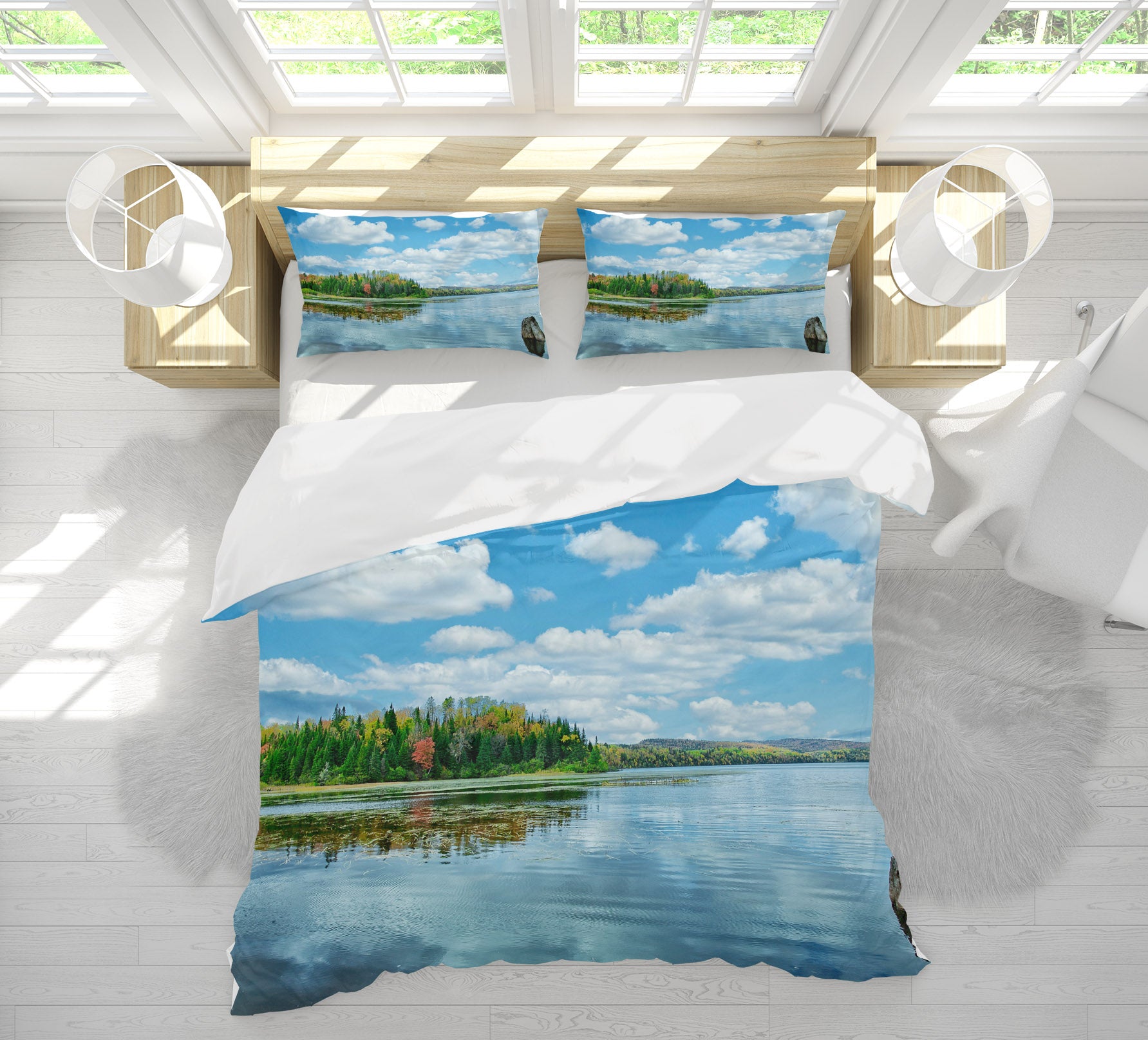 3D Lake 62021 Kathy Barefield Bedding Bed Pillowcases Quilt