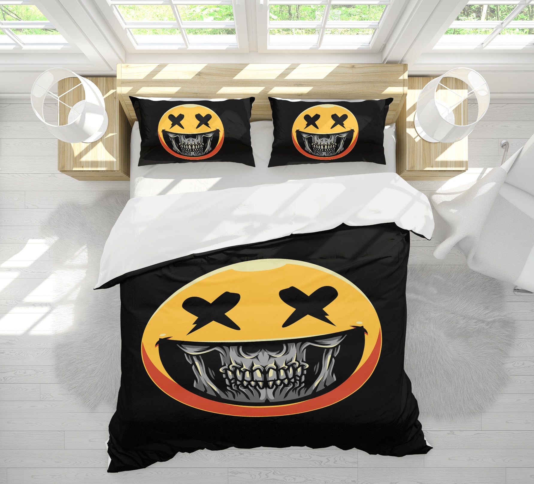 3D Yellow Emoji 58204 Bed Pillowcases Quilt