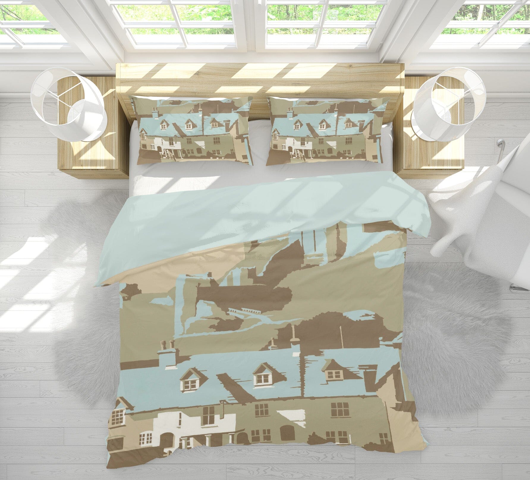 3D Corfe Castle 2015 Steve Read Bedding Bed Pillowcases Quilt Quiet Covers AJ Creativity Home