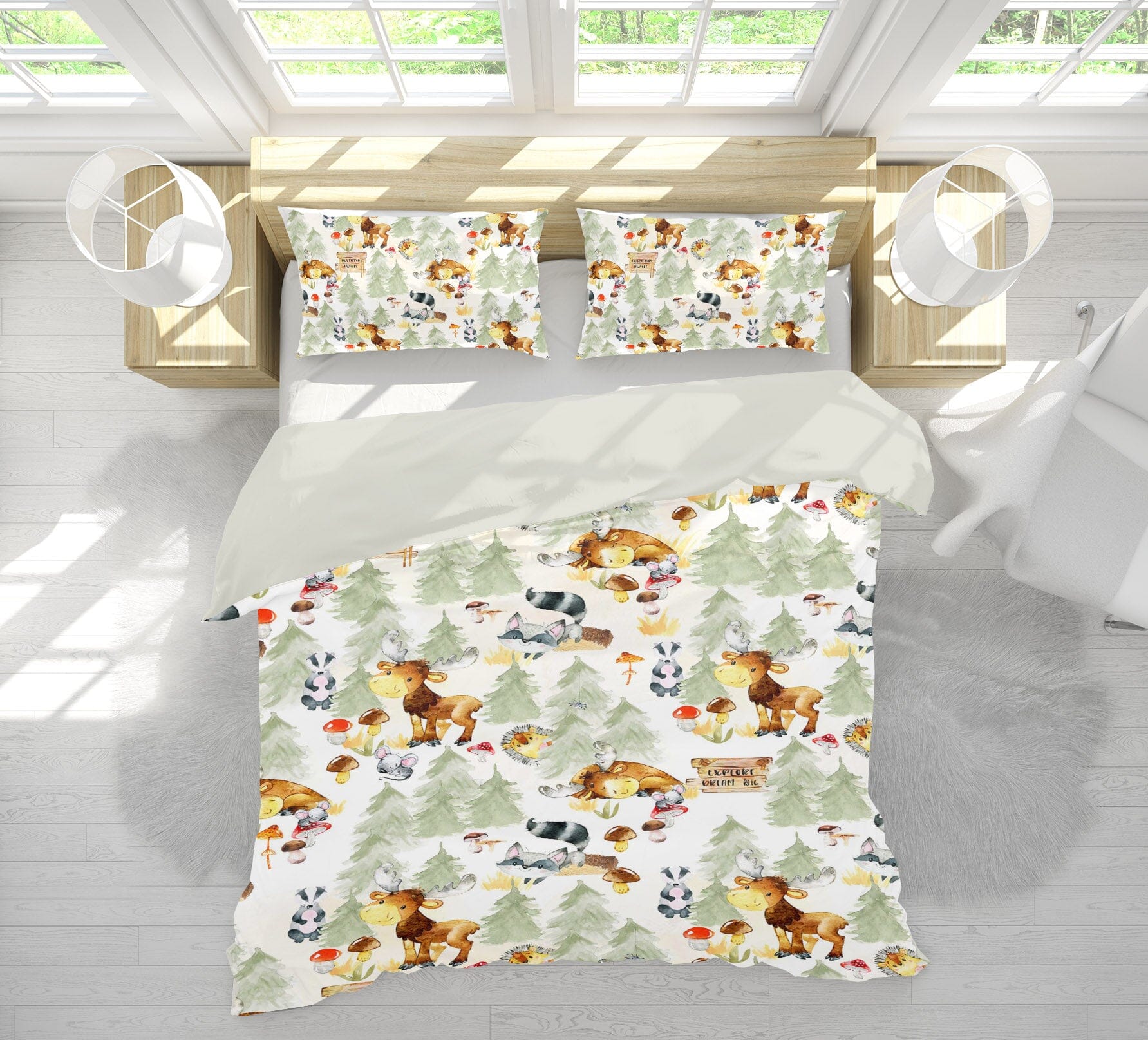 3D Cartoon Fox 228 Uta Naumann Bedding Bed Pillowcases Quilt Quiet Covers AJ Creativity Home