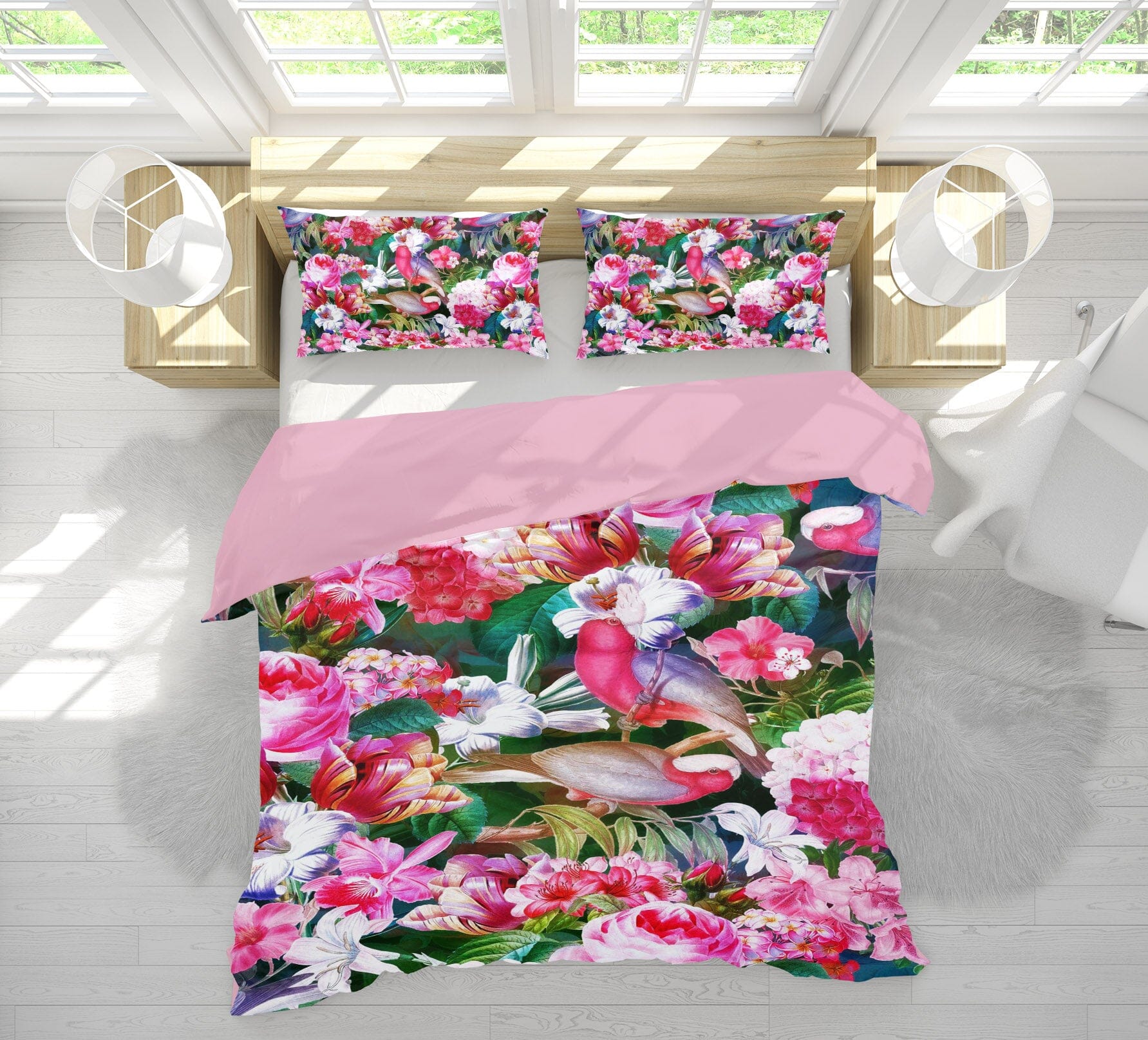 3D Peony Lily Flower 126 Uta Naumann Bedding Bed Pillowcases Quilt Quiet Covers AJ Creativity Home