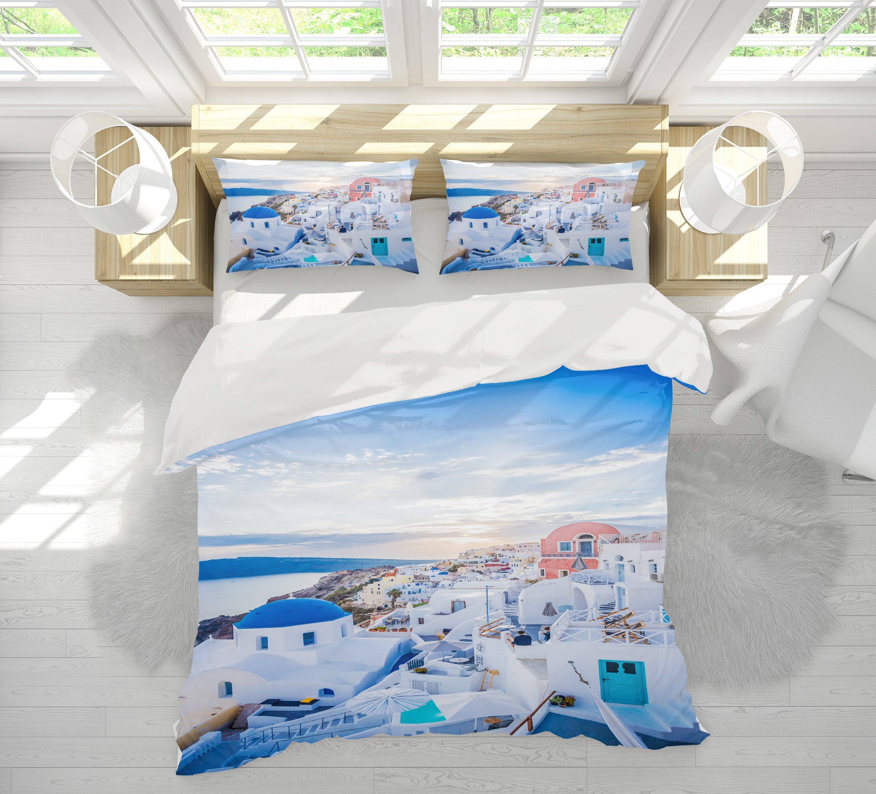 3D Houses 16183 Bed Pillowcases Quilt