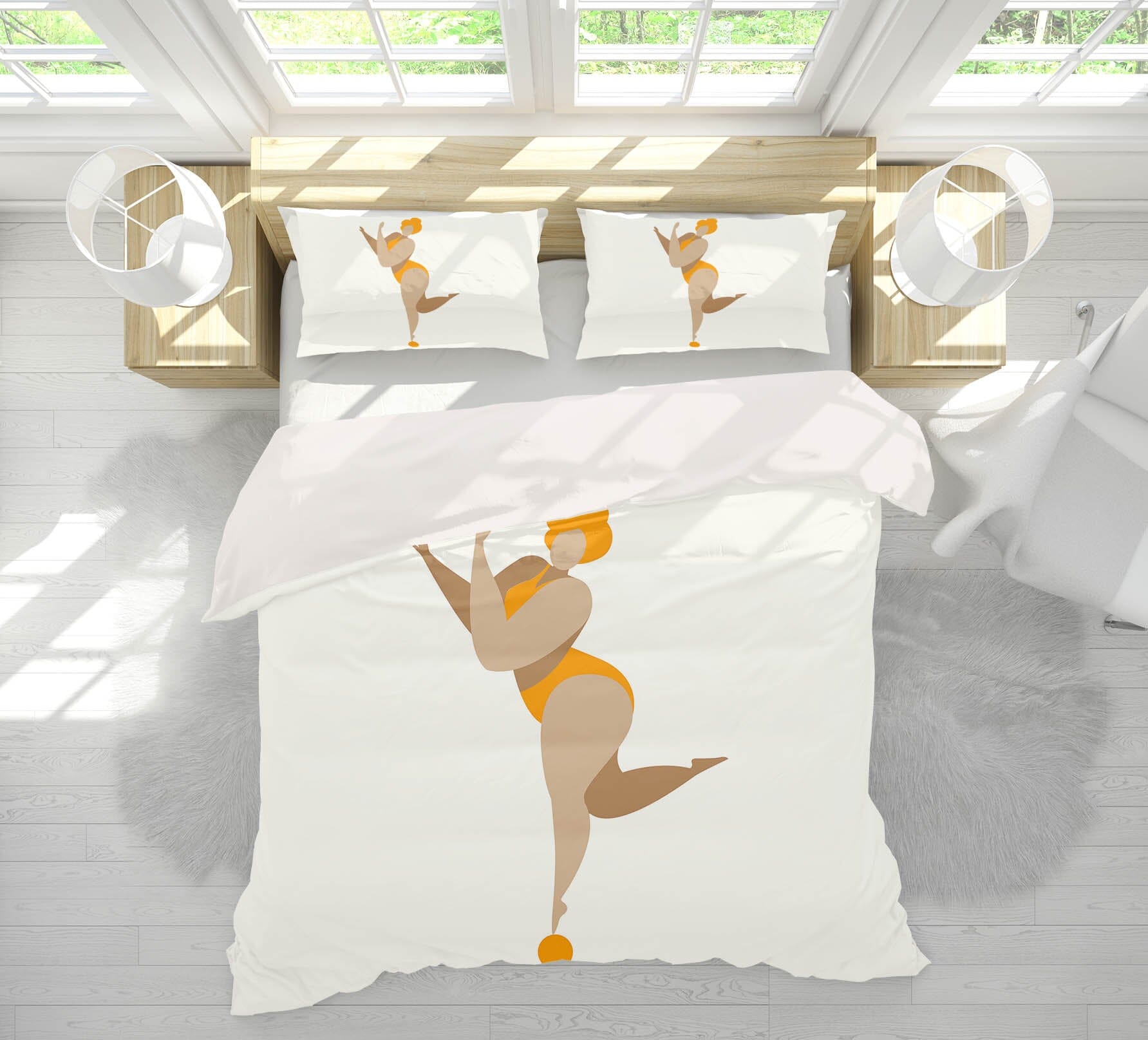 3D Woman Gymnastics 135 Boris Draschoff Bedding Bed Pillowcases Quilt Quiet Covers AJ Creativity Home