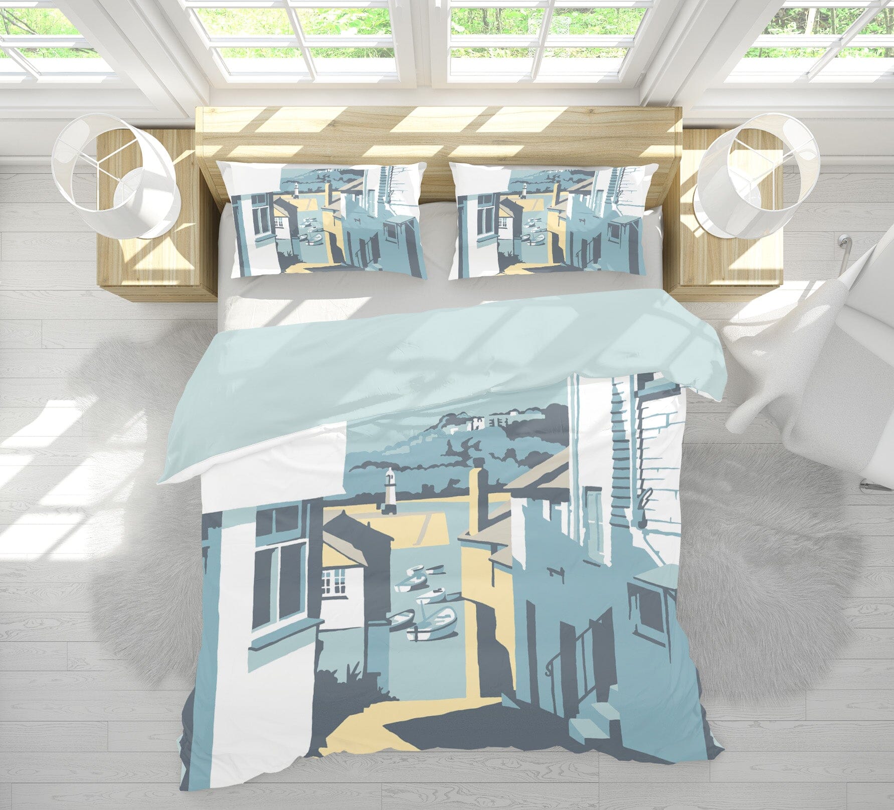 3D High Rise Street 2066 Steve Read Bedding Bed Pillowcases Quilt Quiet Covers AJ Creativity Home