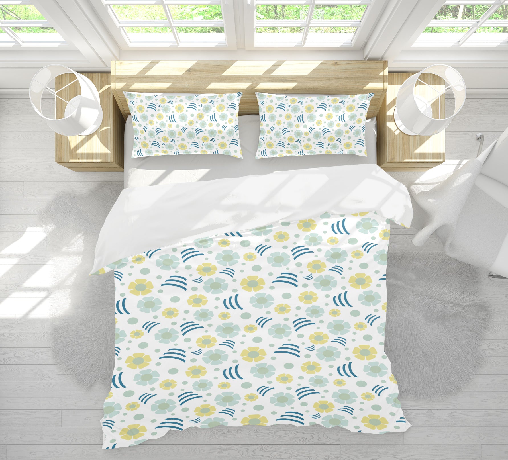 3D Flower Pattern 98162 Kasumi Loffler Bedding Bed Pillowcases Quilt