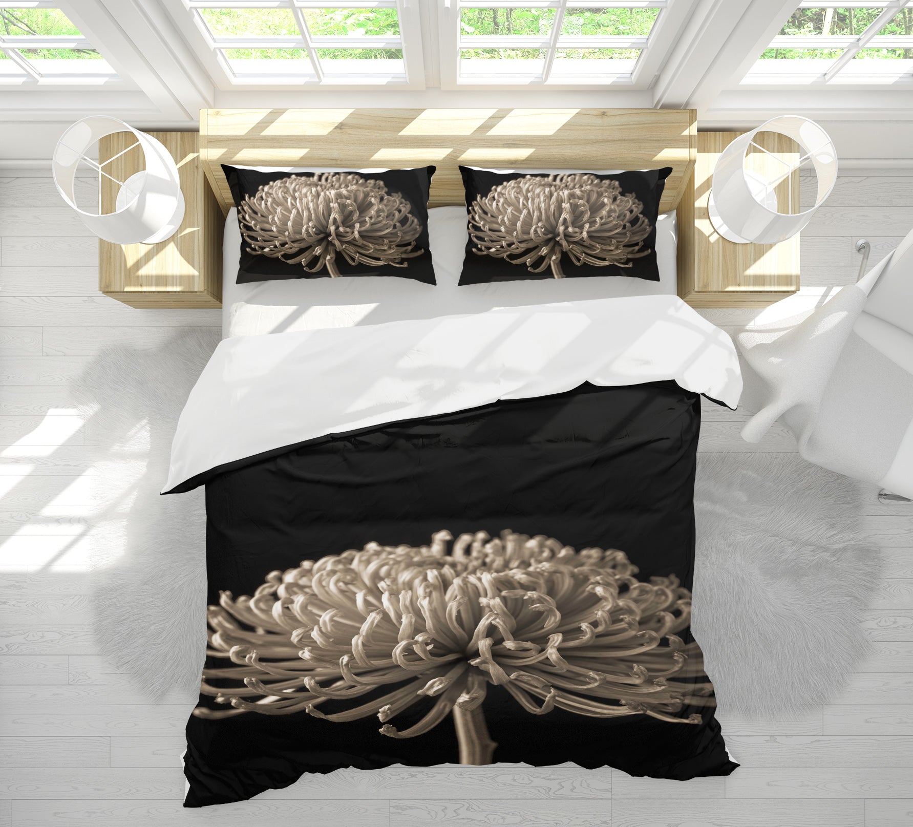 3D Chrysanthemum 7108 Assaf Frank Bedding Bed Pillowcases Quilt Cover Duvet Cover