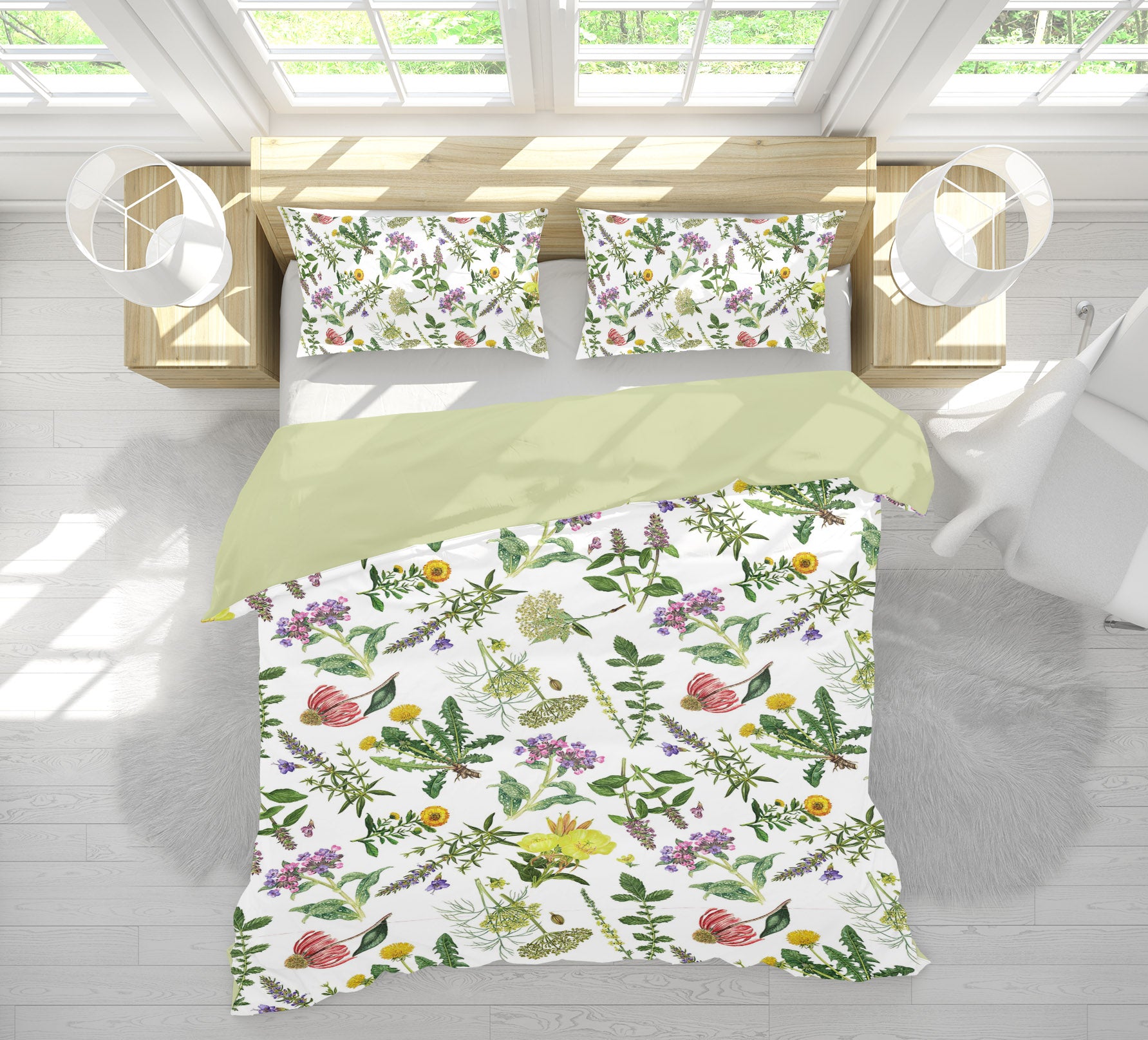 3D Color Flower 089 Uta Naumann Bedding Bed Pillowcases Quilt