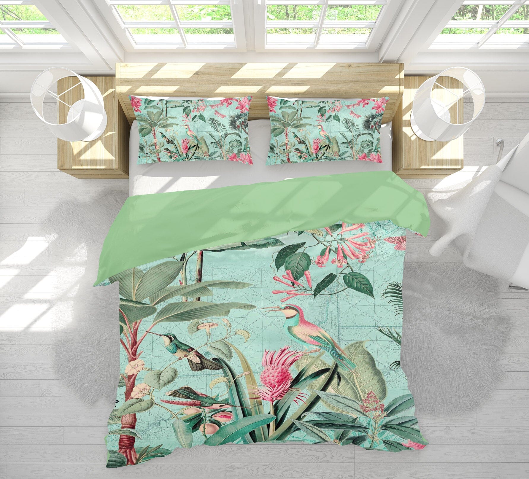 3D Happy Forest 127 Andrea haase Bedding Bed Pillowcases Quilt Quiet Covers AJ Creativity Home