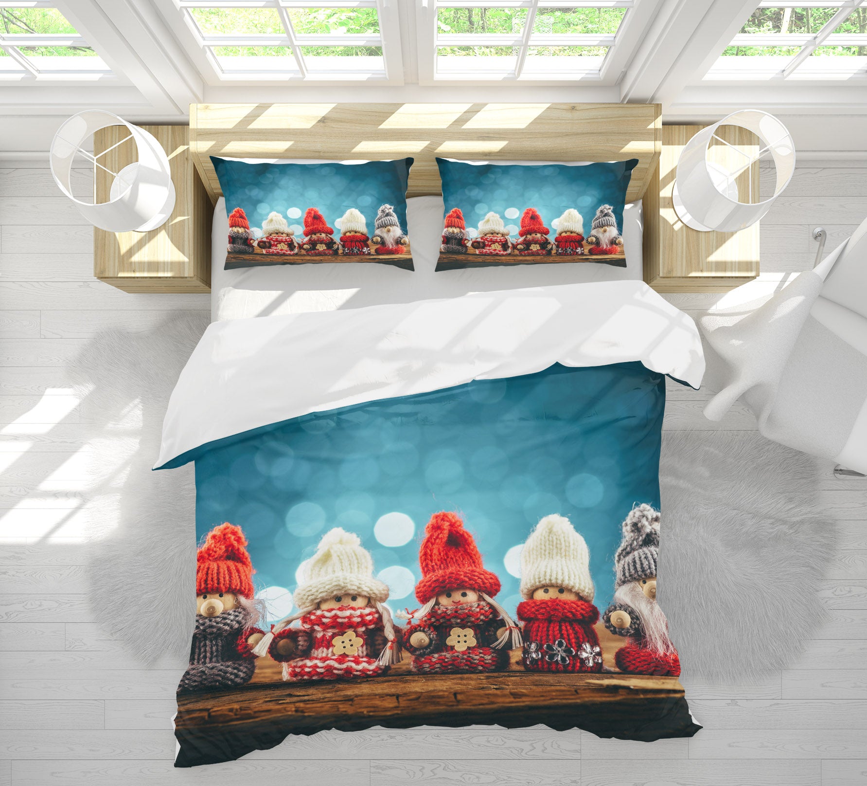 3D Dolls 51109 Christmas Quilt Duvet Cover Xmas Bed Pillowcases